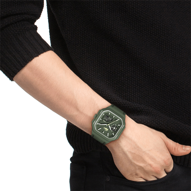 Montre Lacoste LC33 - Analogique-Digital - Bracelet silicone Kaki - Homme