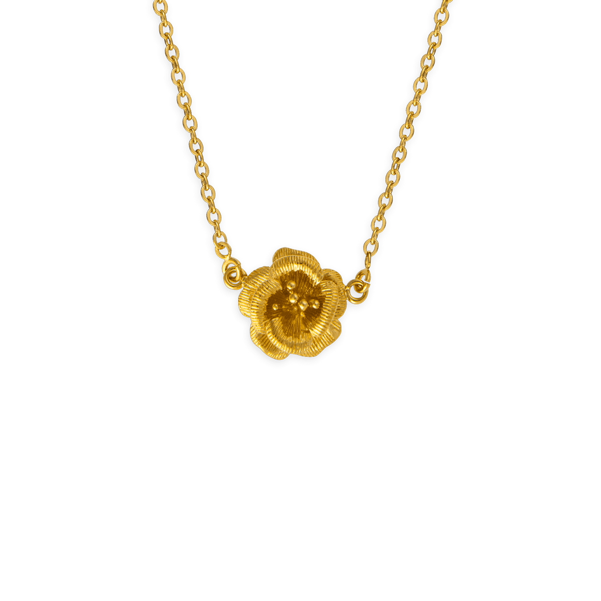 Collier Plaqué Or 2.2mm Rose 17mm 46.5cm