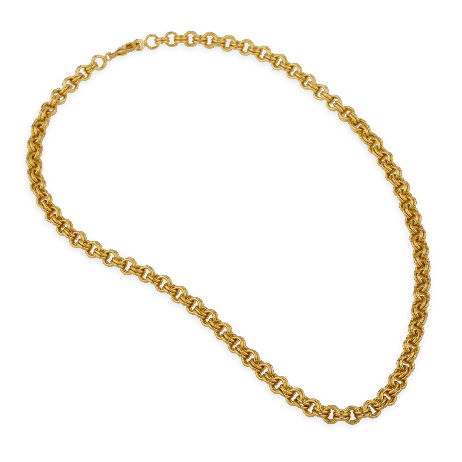 Collier plaqué or maille jaseron
