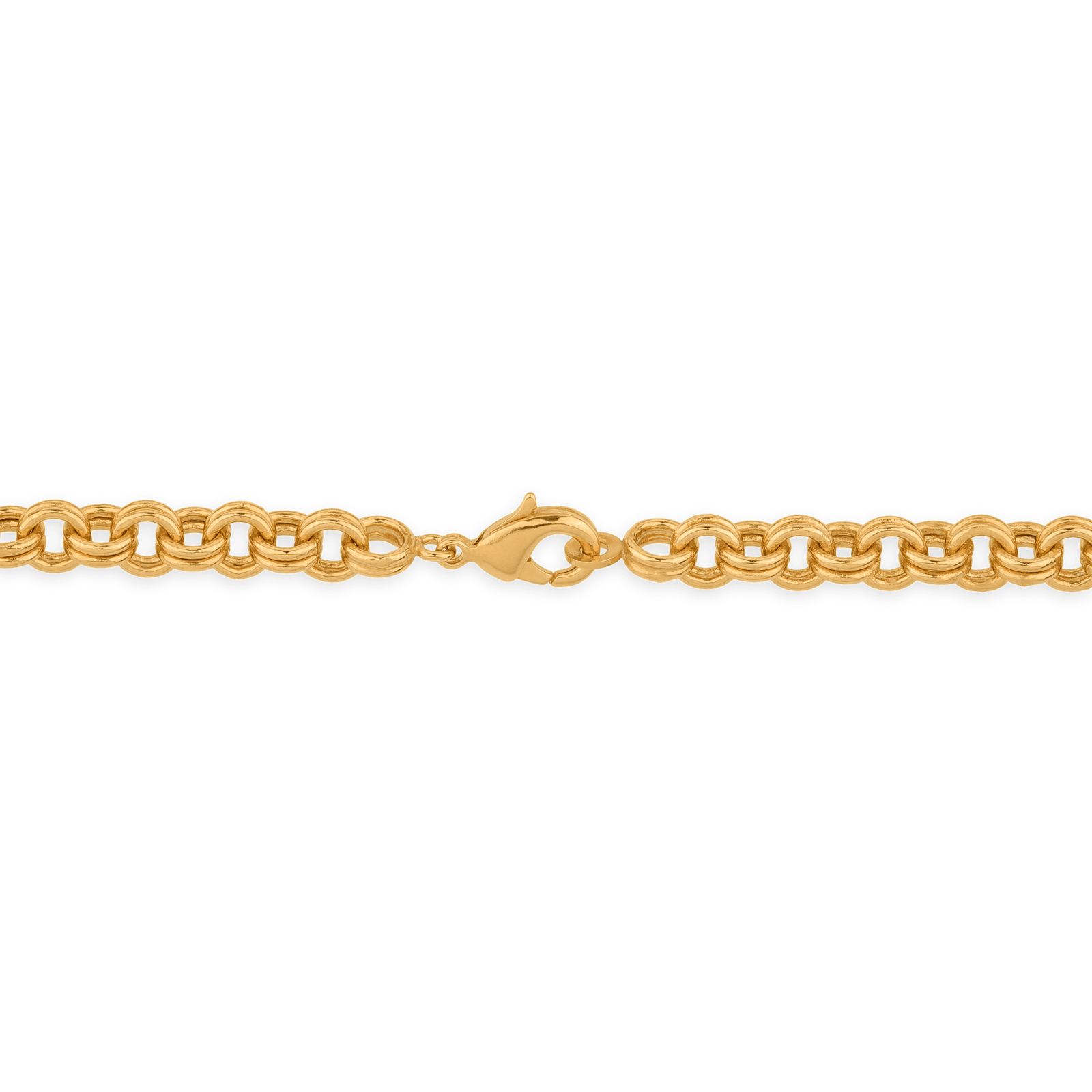 Collier plaqué or maille jaseron