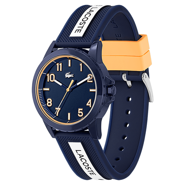 MONTRE ENFANT Lacoste Quartz cadran bleu bracelet silicone bleu
