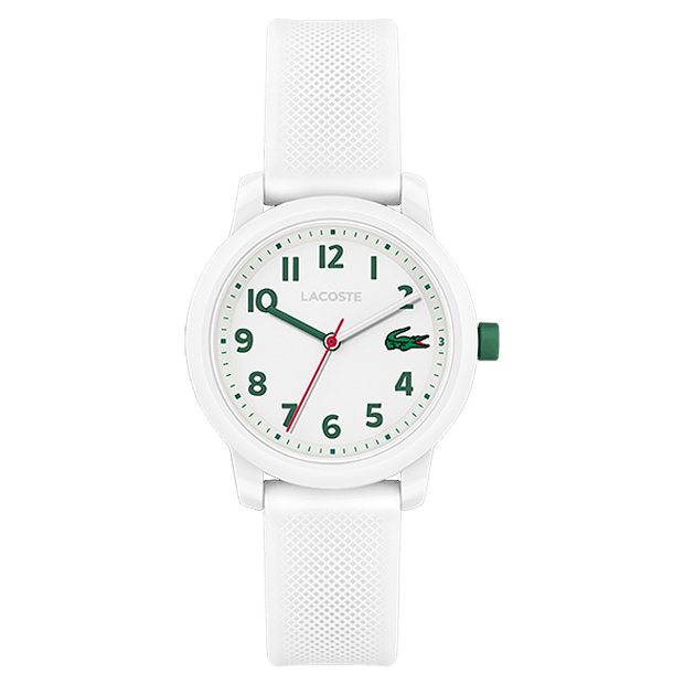 Montre Enfant Lacoste Quartz cadran blanc bracelet silicone blanc