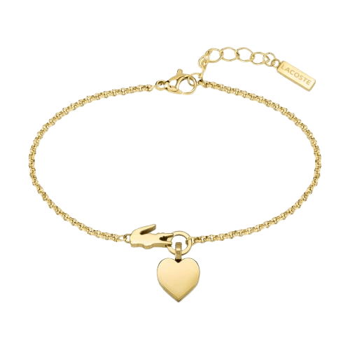 Bracelet acier femme Lacoste Crocodile & Coeur