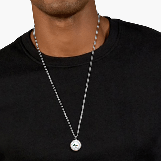 Collier Homme Lacoste Vigor Acier Argent