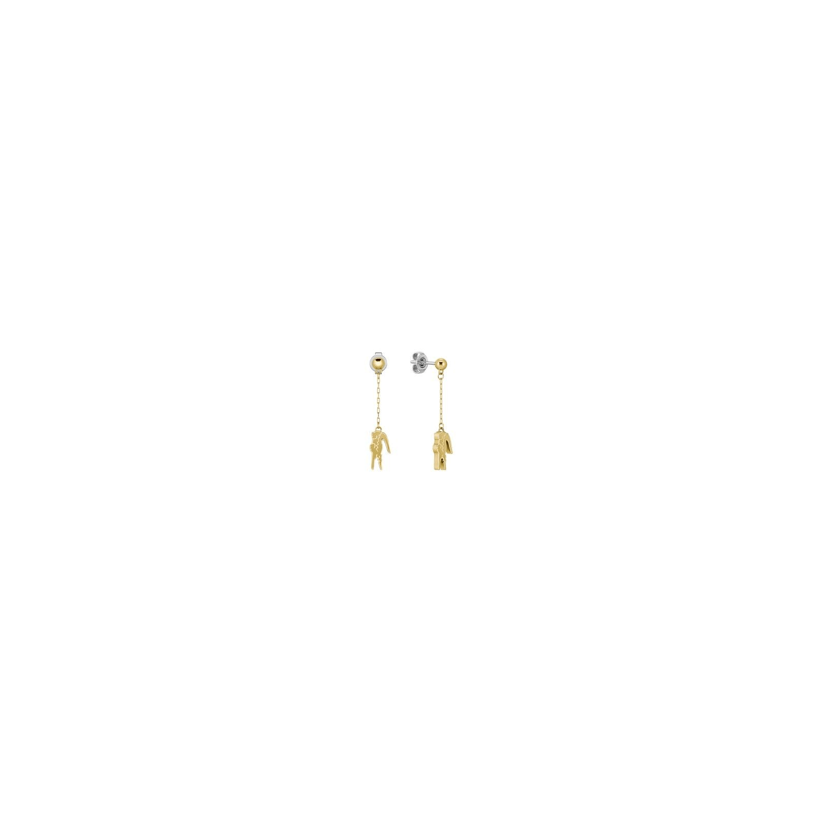 boucles d'oreilles Crocodile acier