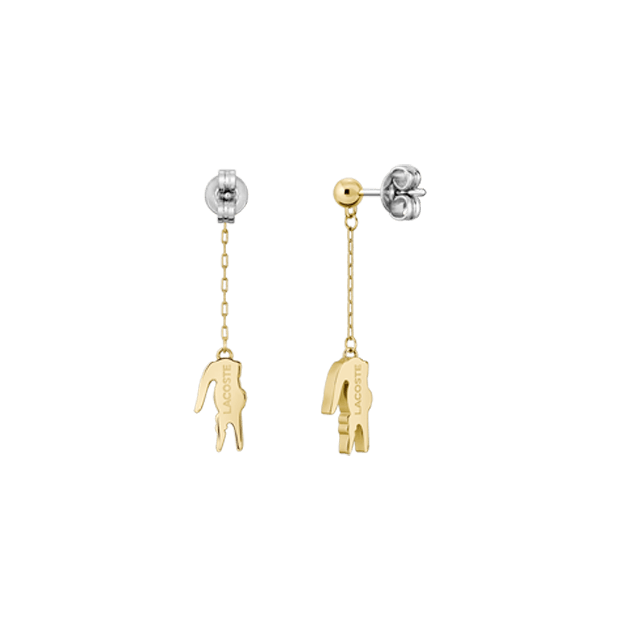 boucles d'oreilles Crocodile acier