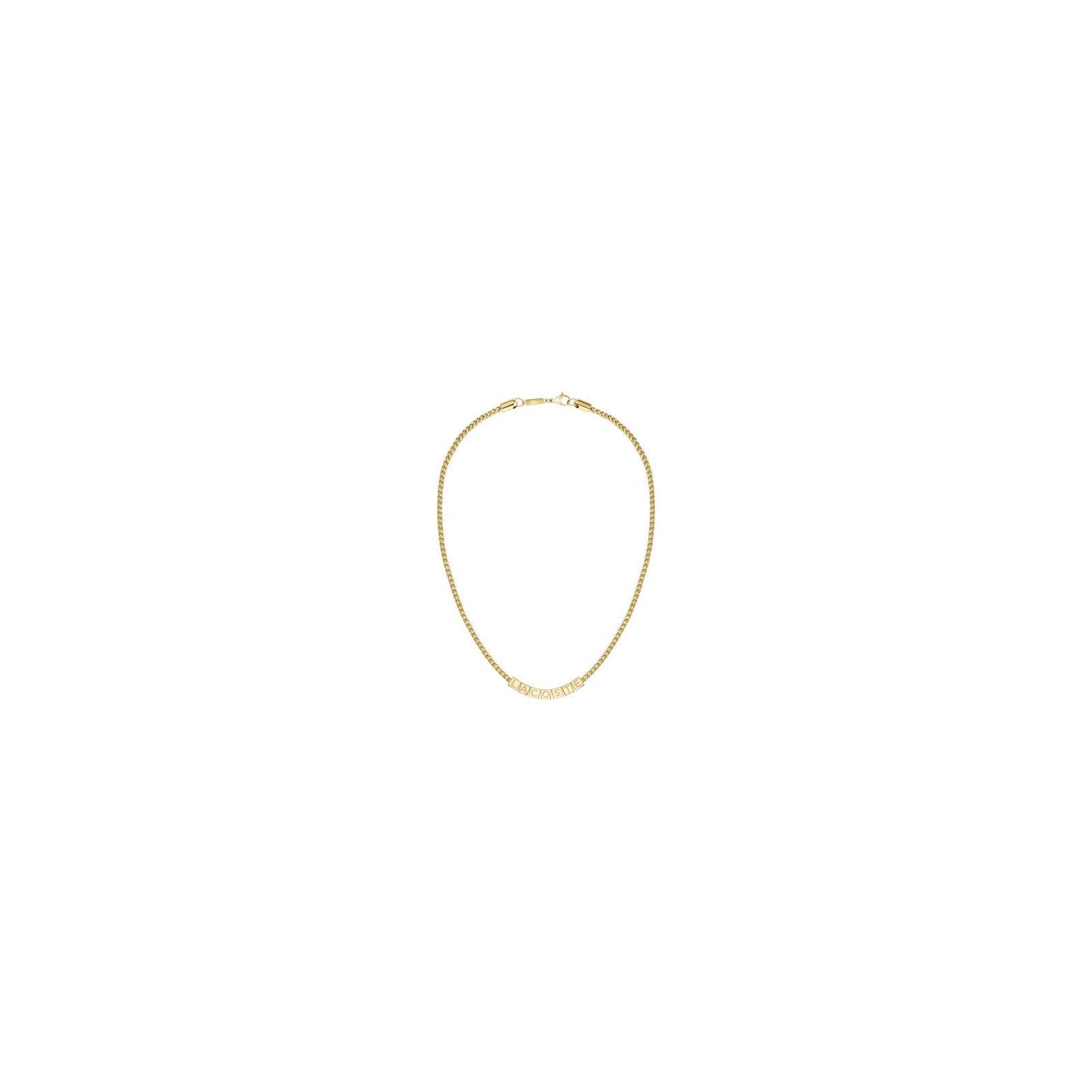Collier LACOSTE Script Acier doré