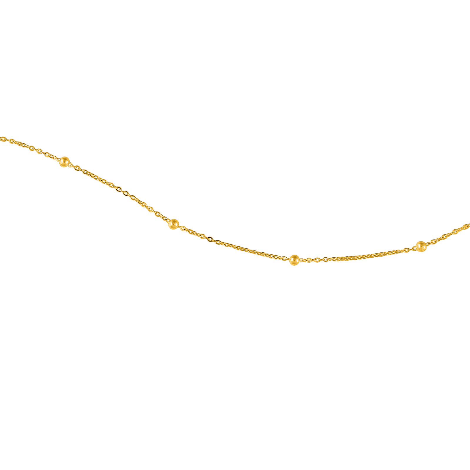 Chaîne Cheville Or375 Grain D'or