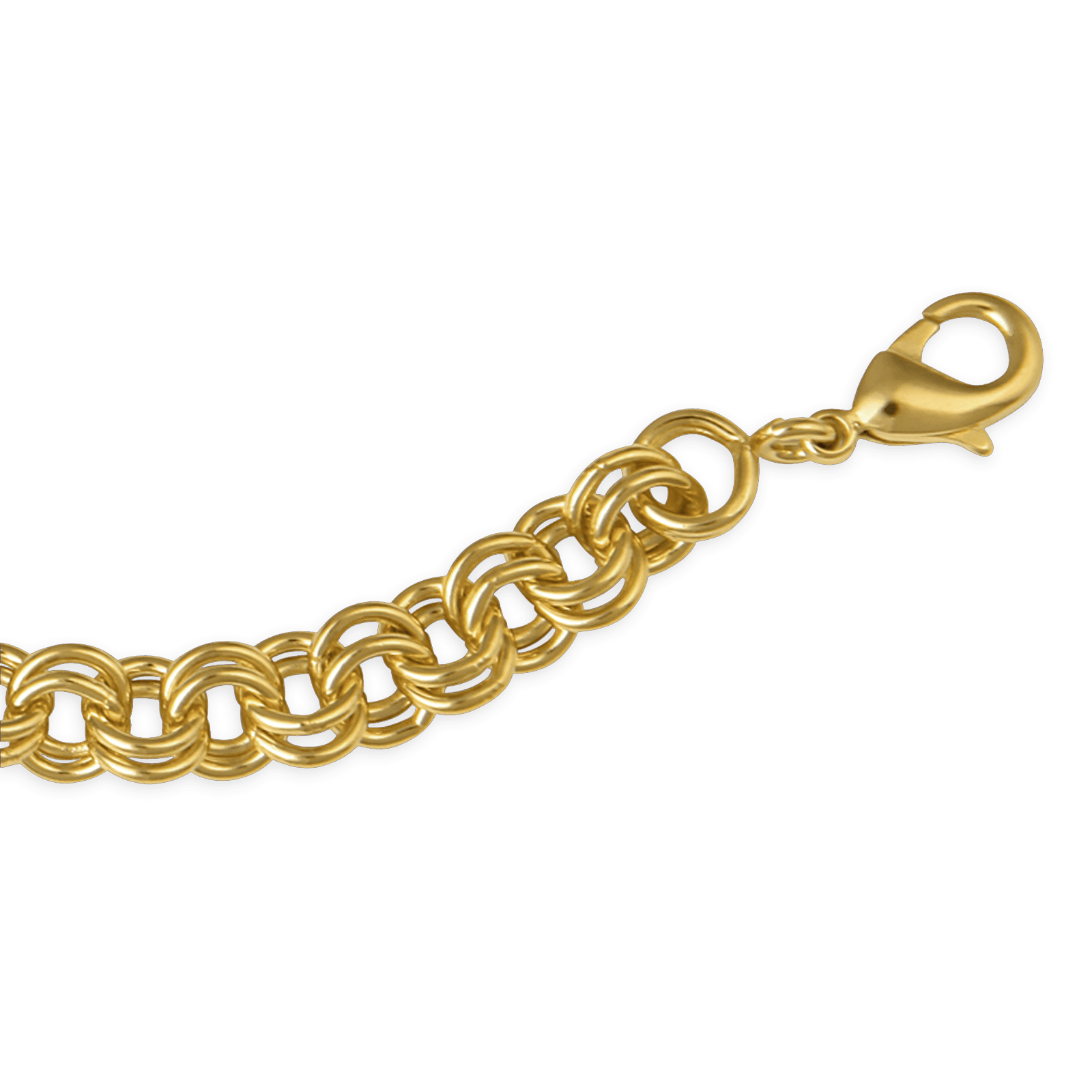 Bracelet Plaqué Or Maille Jaseron
