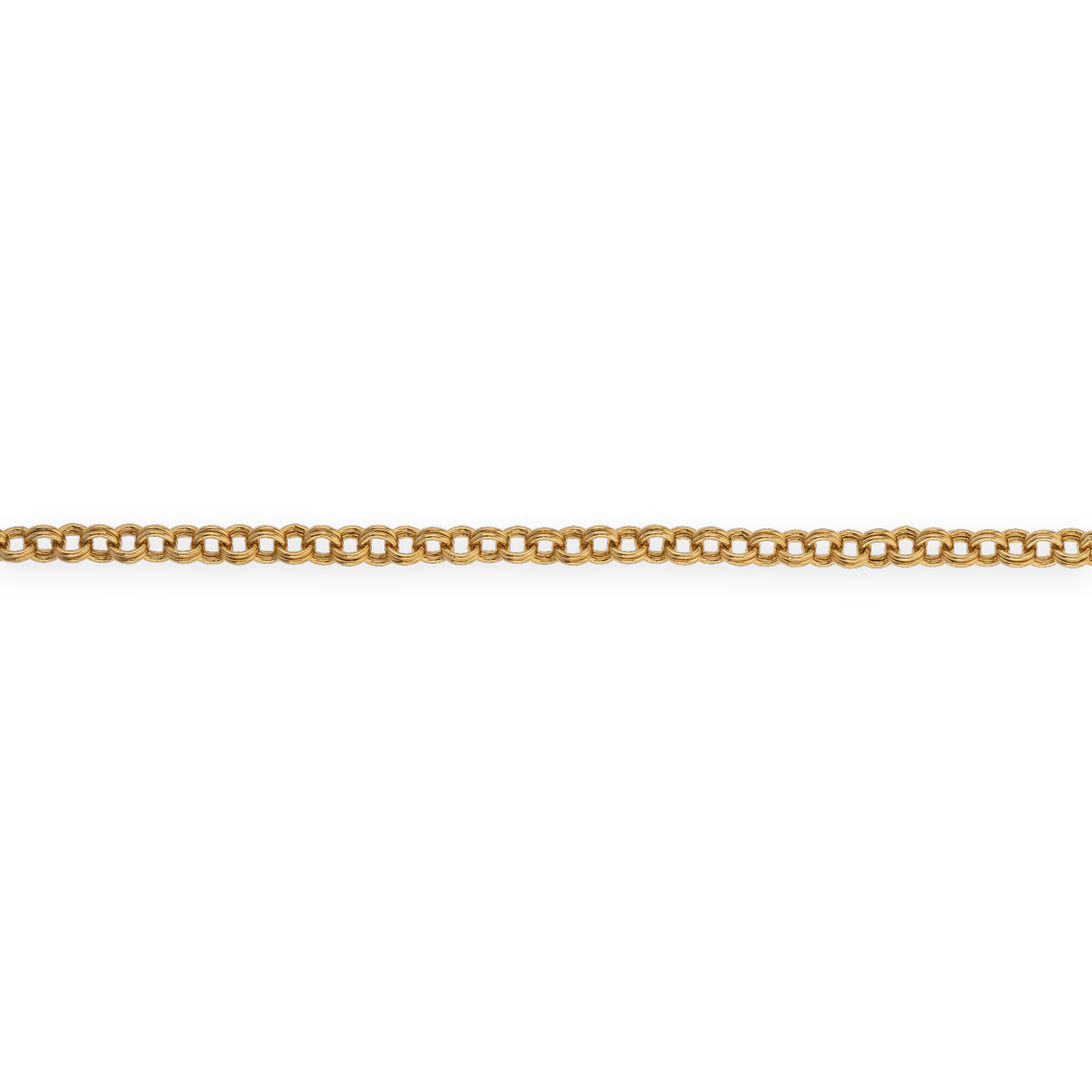 Bracelet Plaqué Or Maille Jaseron