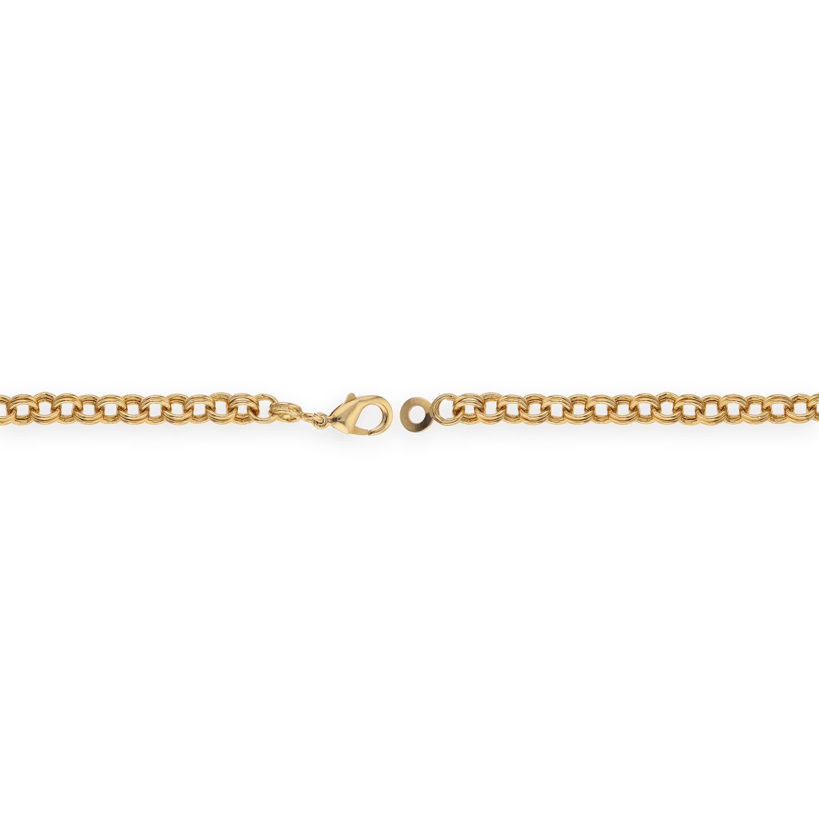 Bracelet Plaqué Or Maille Jaseron