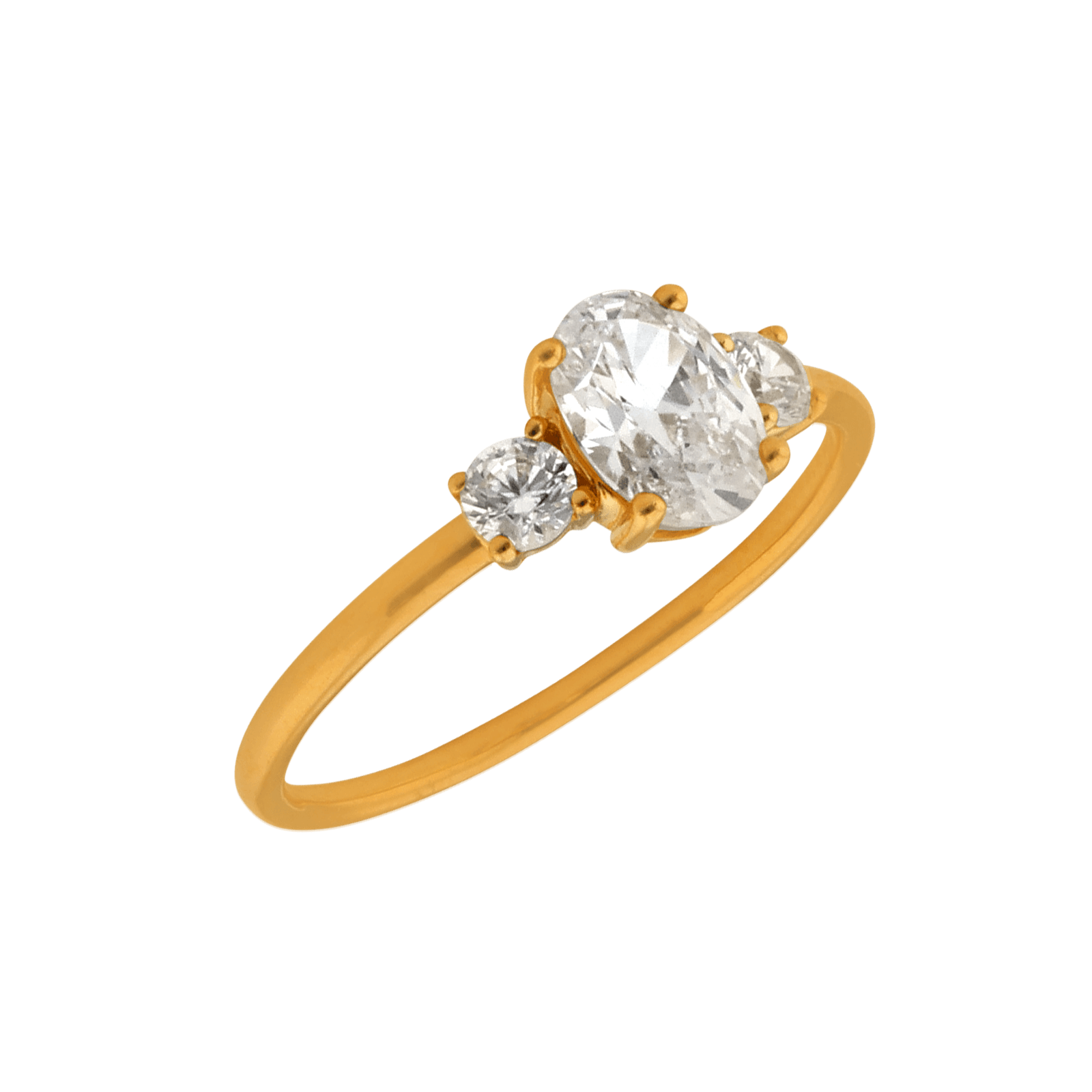 Bague Or Jaune plus Oxydes