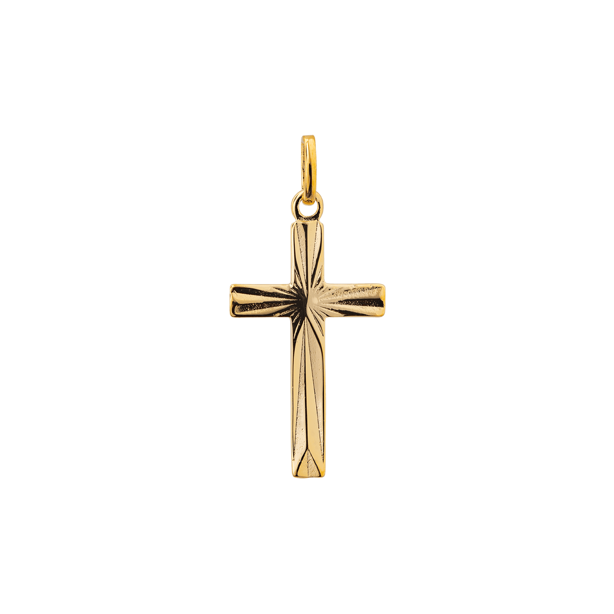 Croix Plaqué Or 15*30mm Avec Bélière