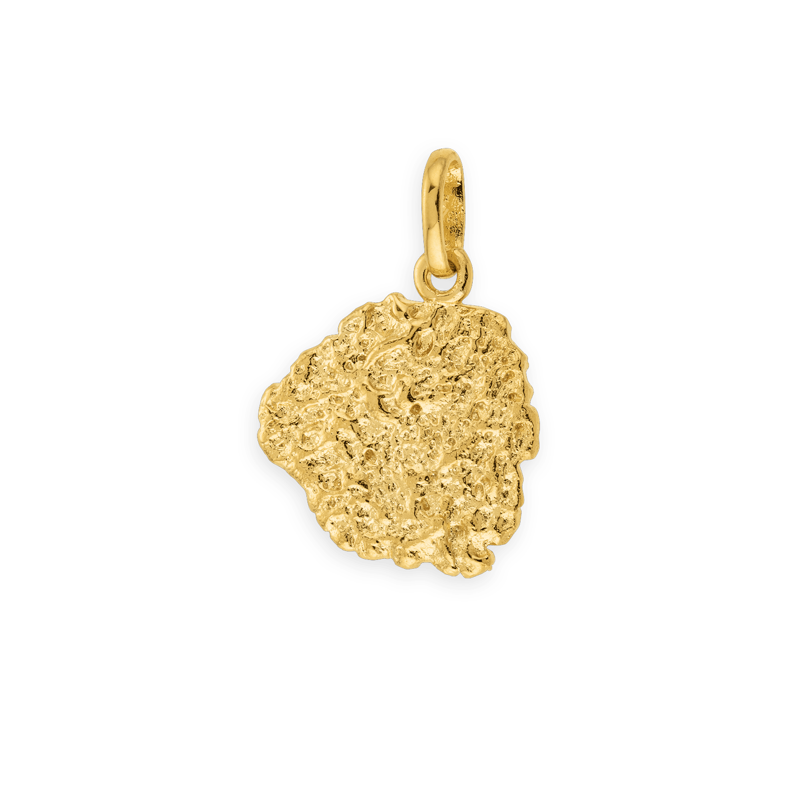 Pendentif Plaqué Or Pepite avec bélière