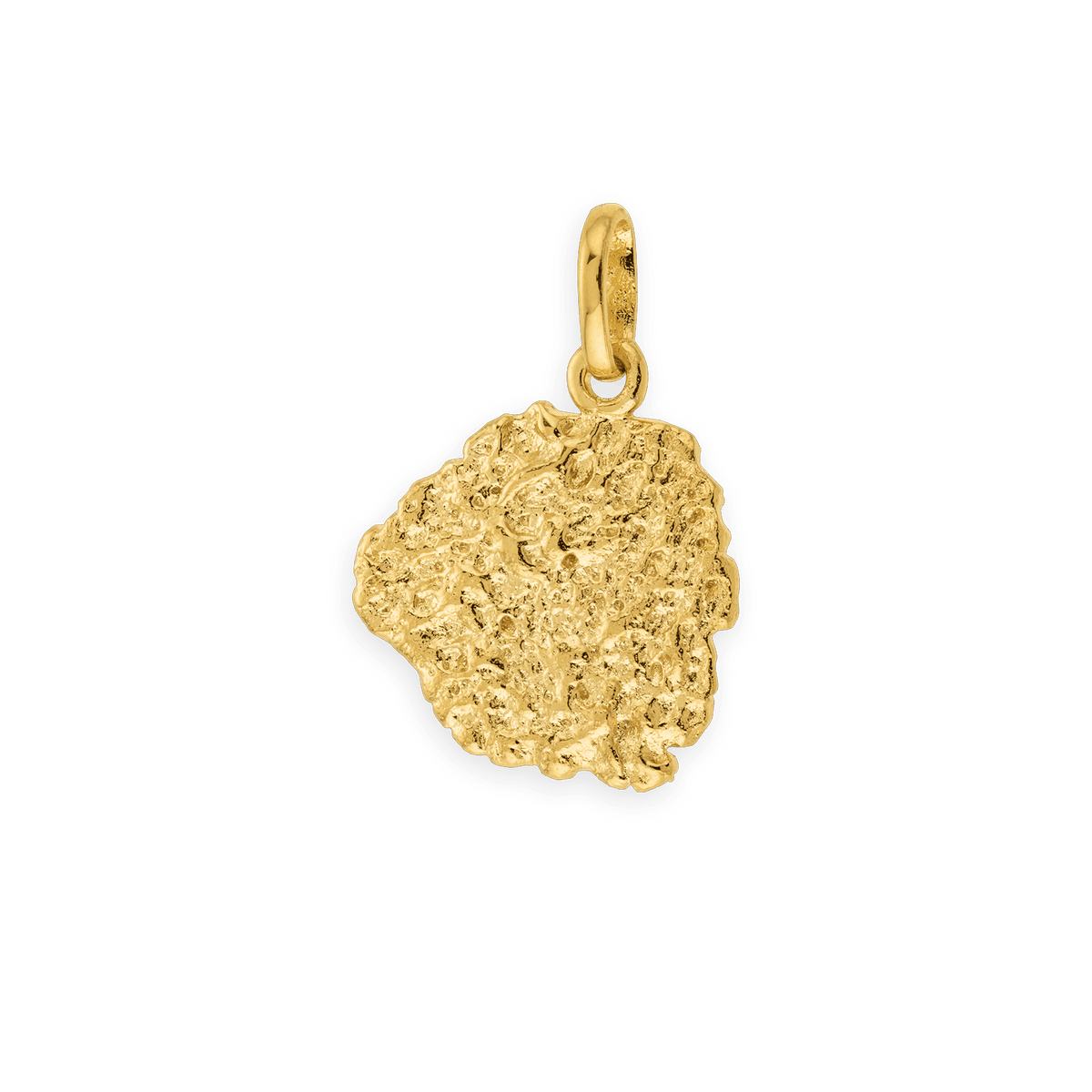 Pendentif Plaqué Or Pepite 15*20mm Avec Bélière