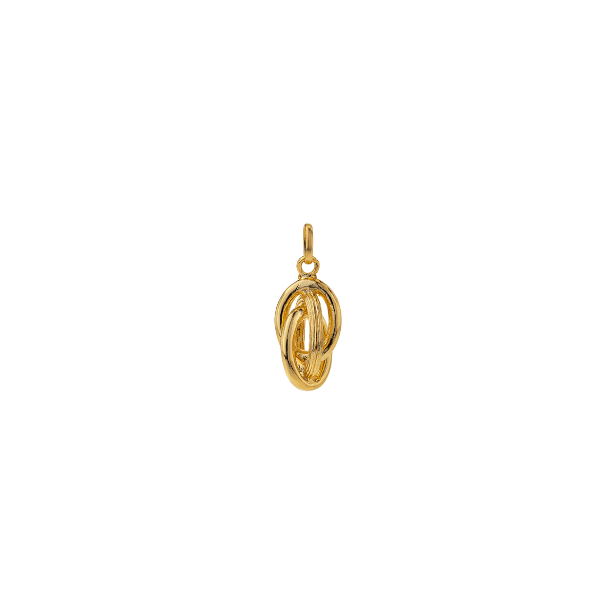 Pendentif Plaqué Or Nœud Antillais 12*25mm Avec Bélière