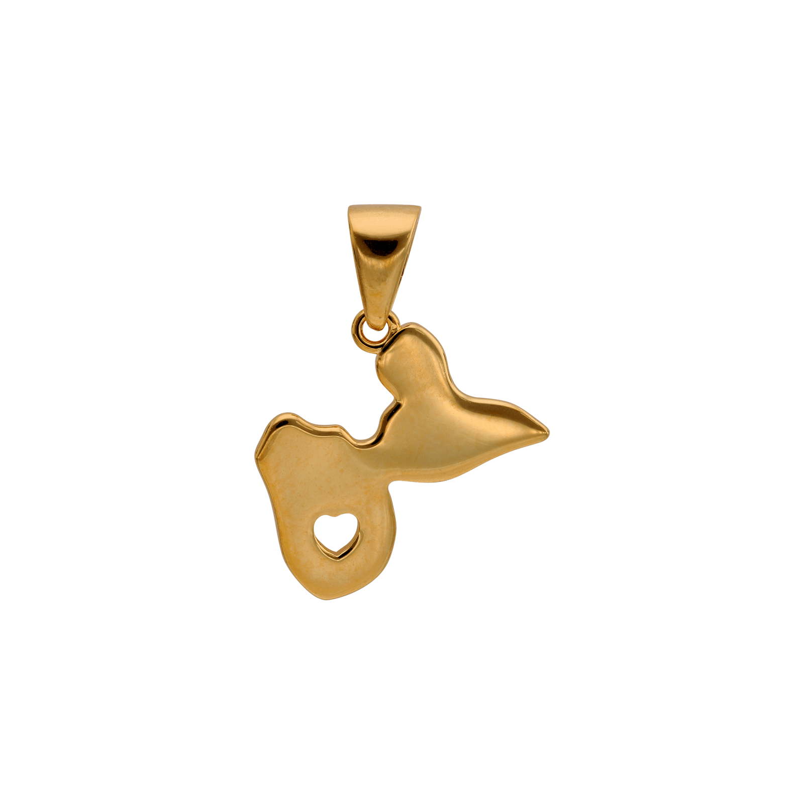 Plaqué or groupe coeur ajouré