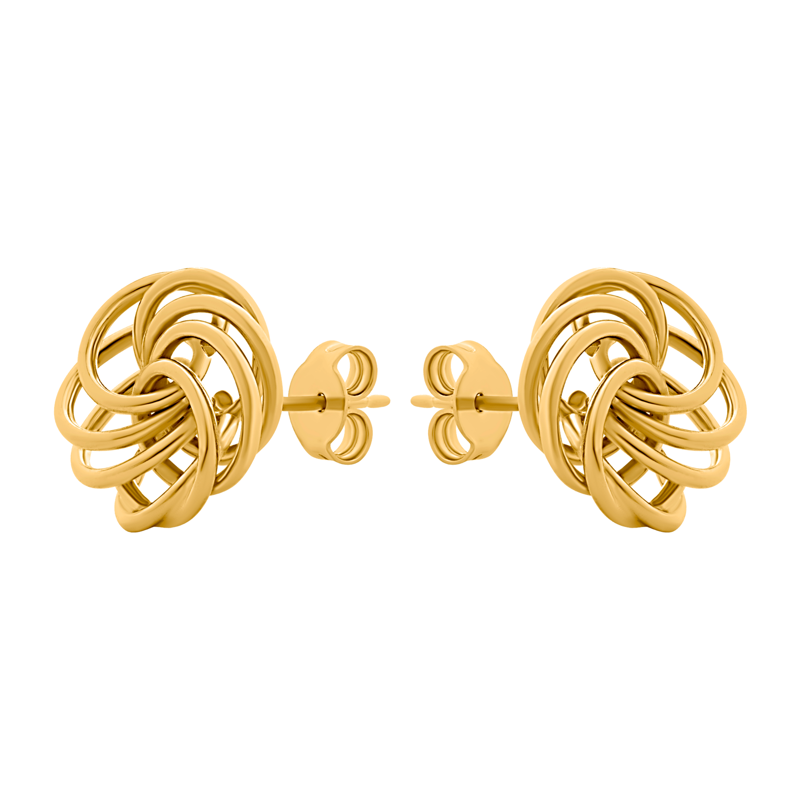 Boucles d’oreilles puces maille macaron 13,5 mm
