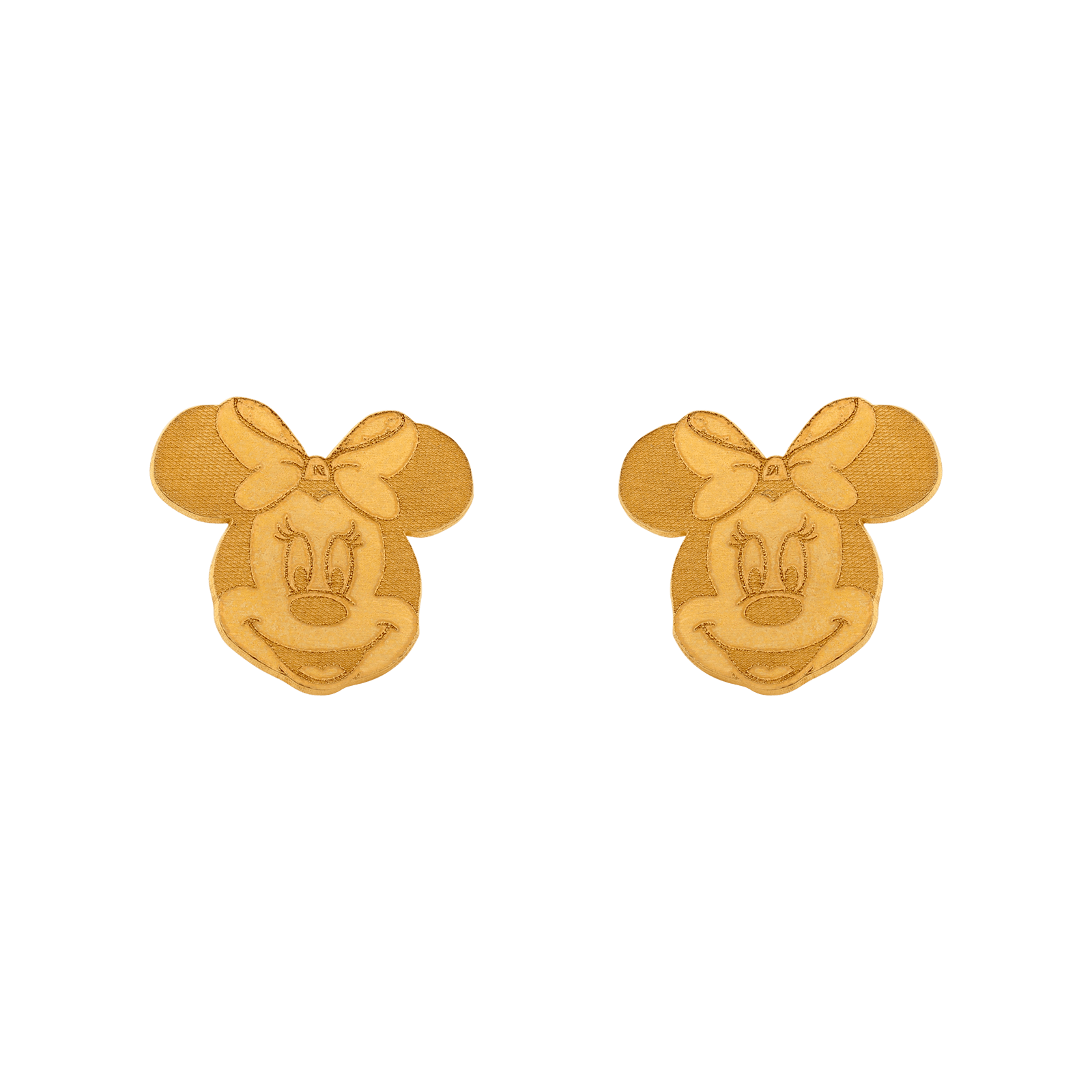 Boucles d'Oreilles Plaqué or poussette Miniature Moyen 1.5x1.5 centimètres