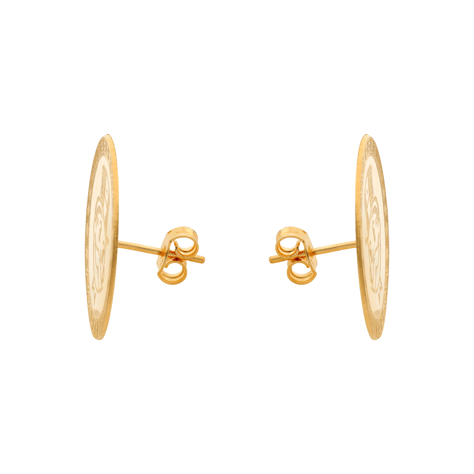 Boucles d'Oreilles Plaqué or poussette Monopoly 20mm