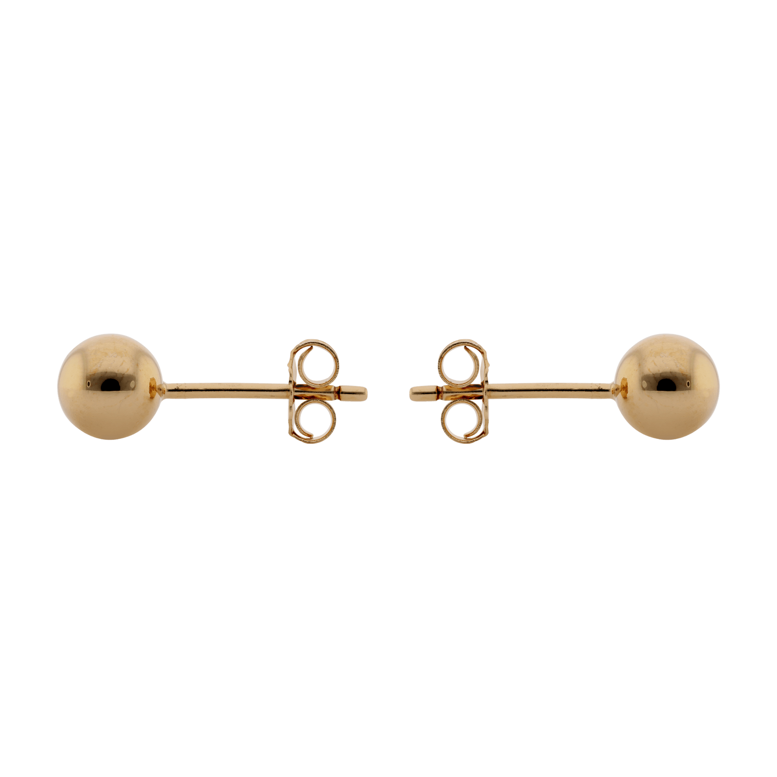 Boucles d'Oreilles Plaqué or boule 6mm
