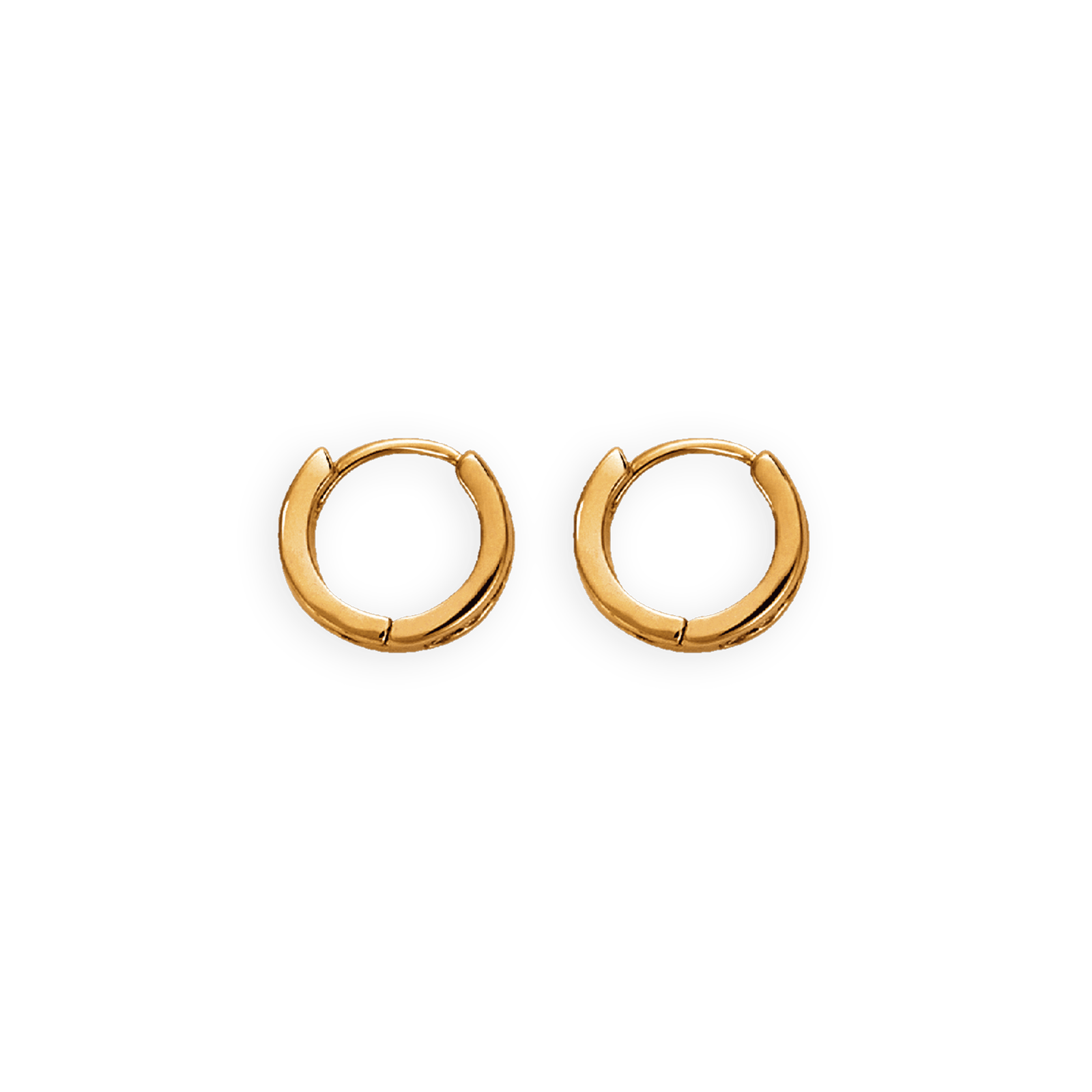créoles plaqué or 12mm zirconium