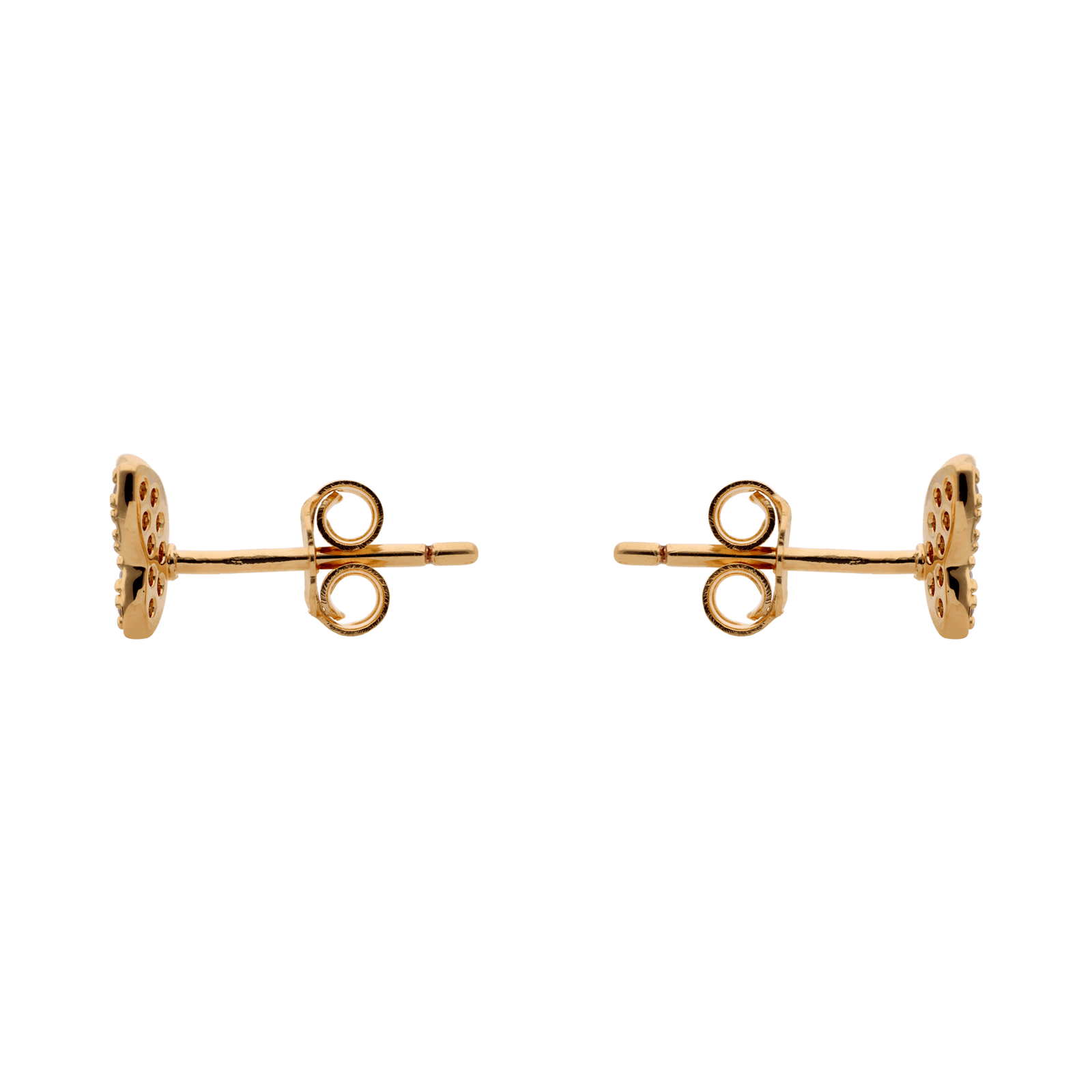 Boucles d'Oreilles Plaqué or Papillon Oxydes blancs