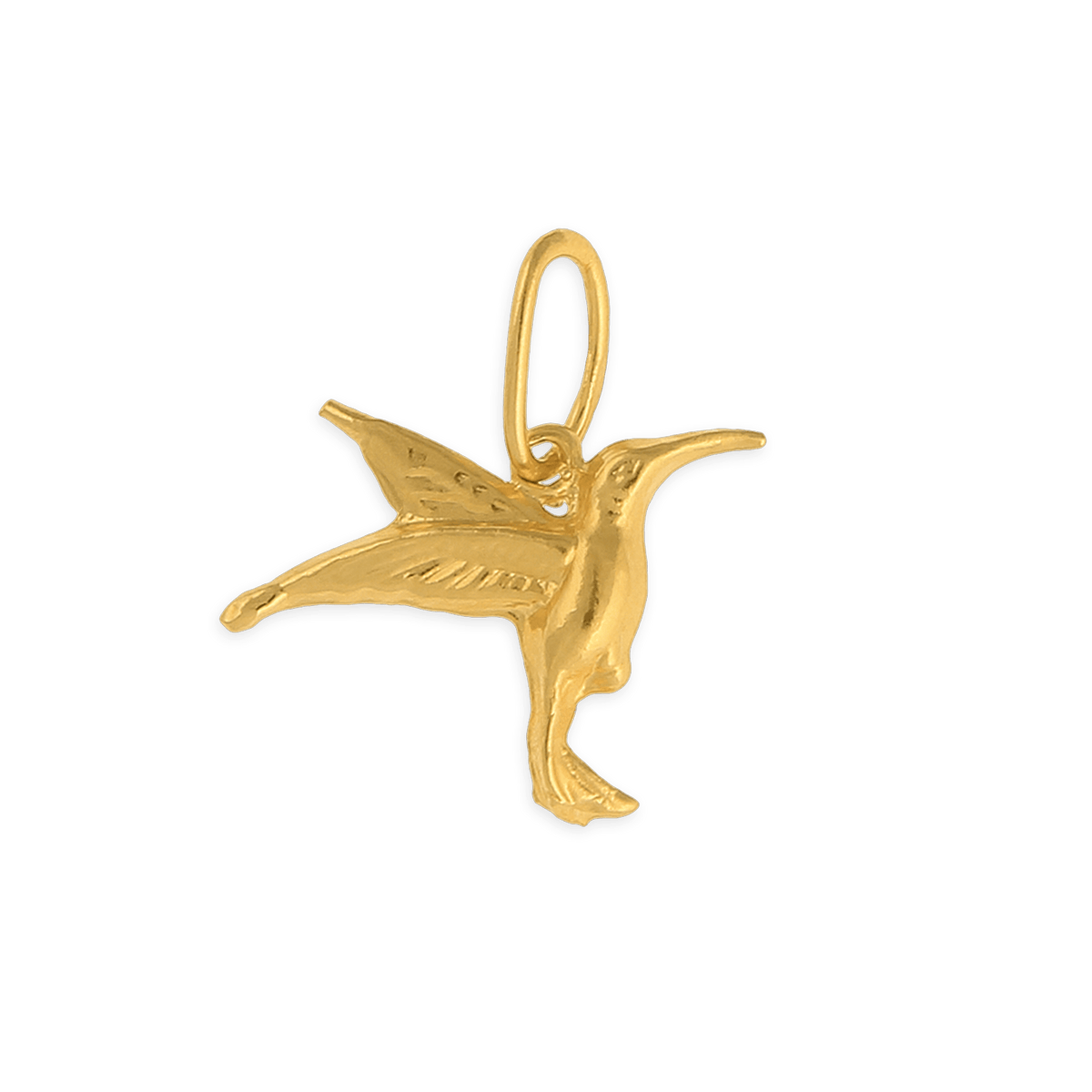 Pendentif Plaqué Or Colibri 15*20mm Avec Bélière
