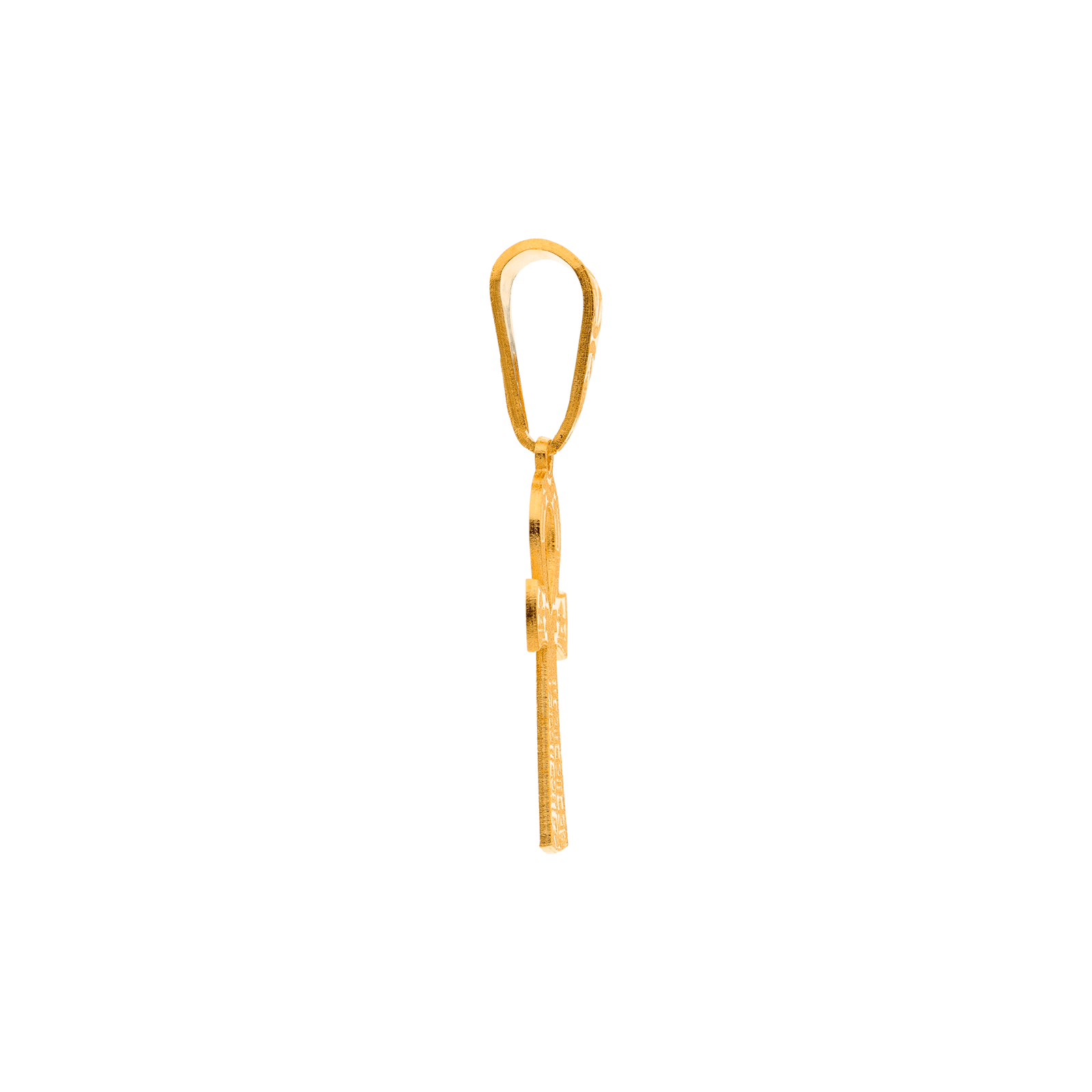 Motif Croix Égyptienne en plaqué or, 3,5 × 1,8 cm, élégant et symbolique. Un bijou raffiné et intemporel, parfait pour sublimer vos créations ou accessoires avec style et signification.
