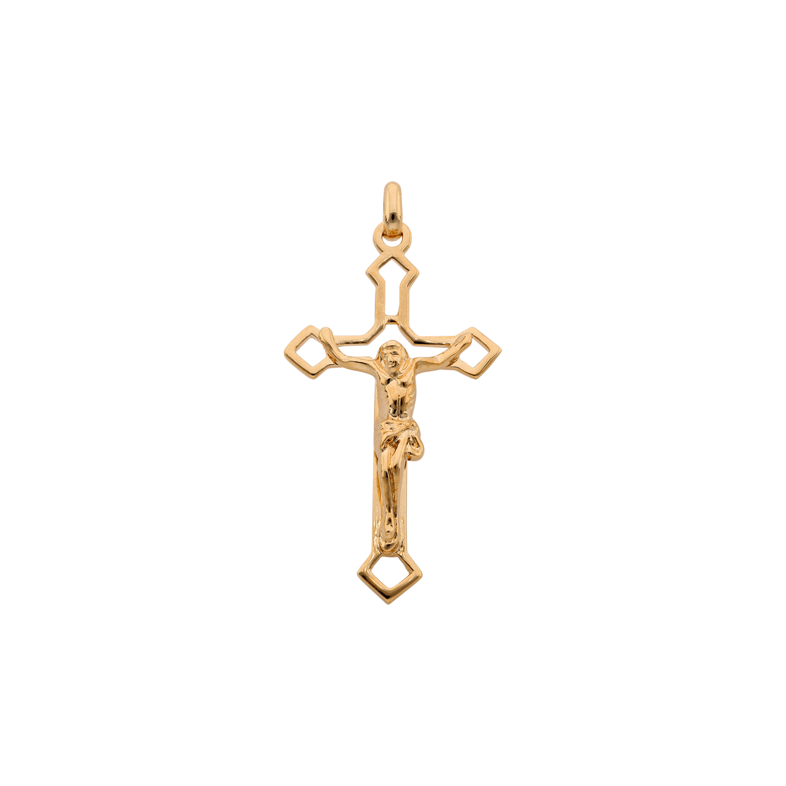 Croix et Christ plaqué or