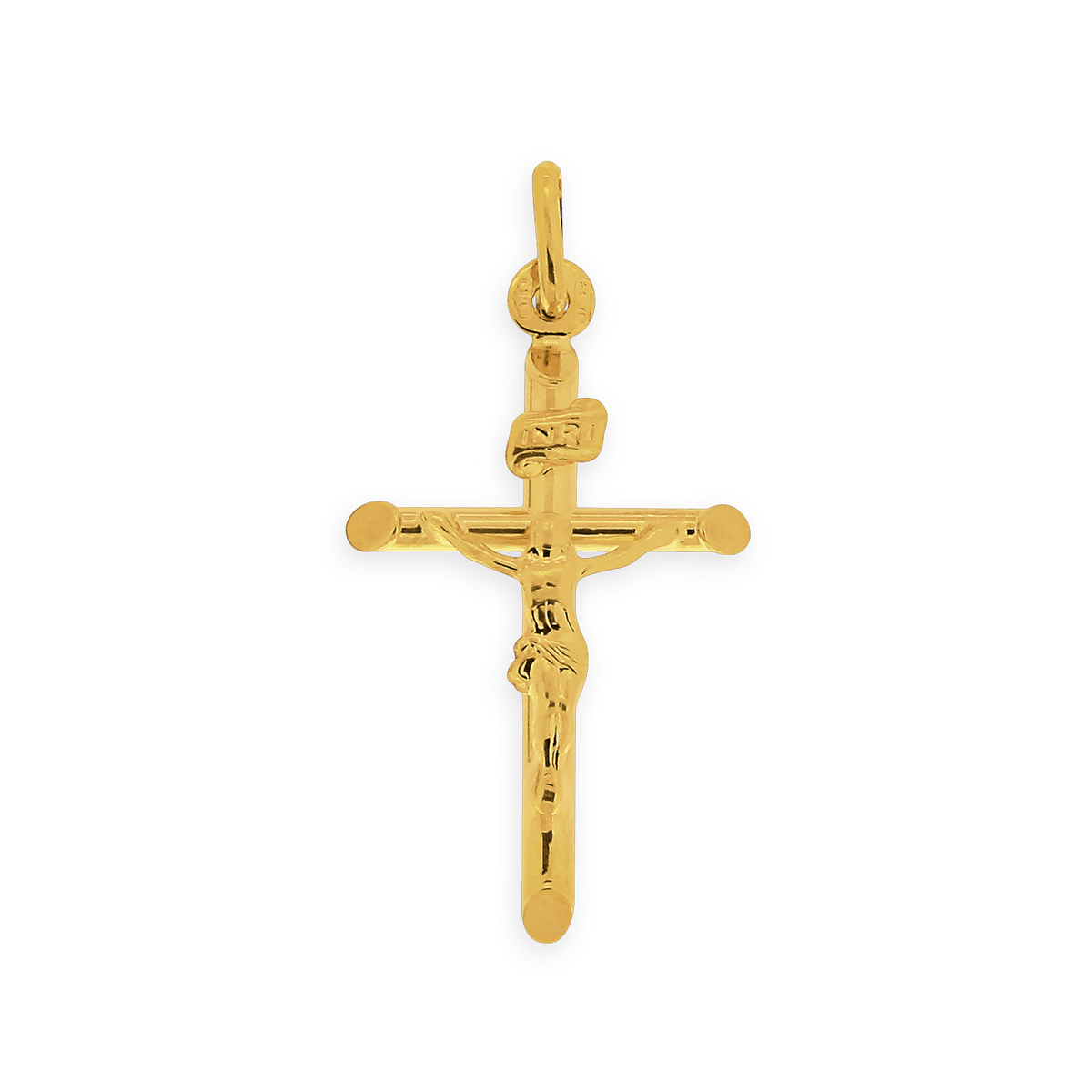 Croix Christ Or 375 16*32mm Avec Bélière