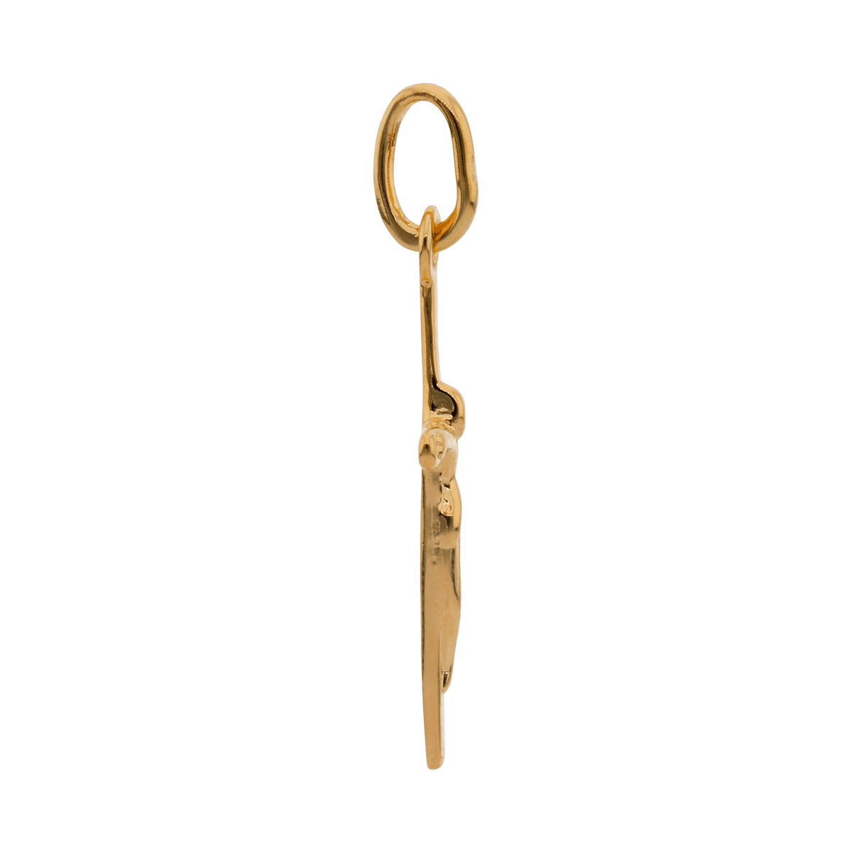 Croix Christ Plaqué Or 14*27mm Avec Bélière
