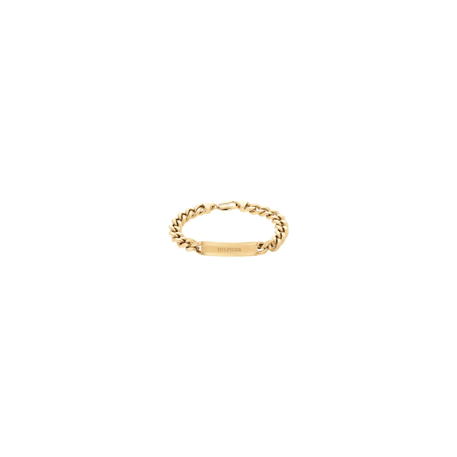 bracelet tommy hilfiger acier couleur or jaune ajustable circonférence intérieure : 190mm