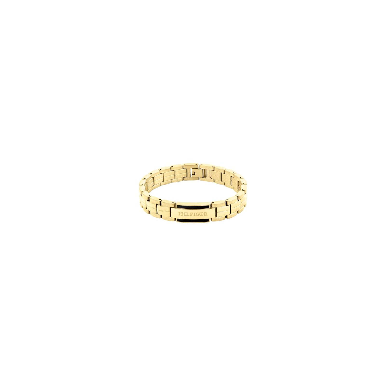 bracelet tommy hilfiger acier couleur or jaune ajustable circonférence intérieure : 190mm