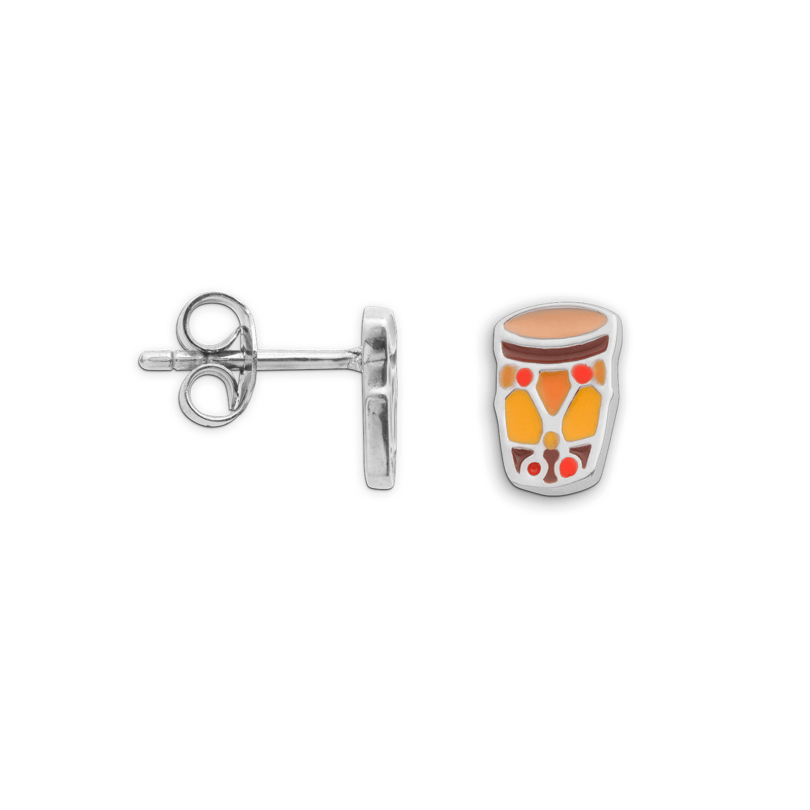 Boucles d'oreilles Argent Email Ka