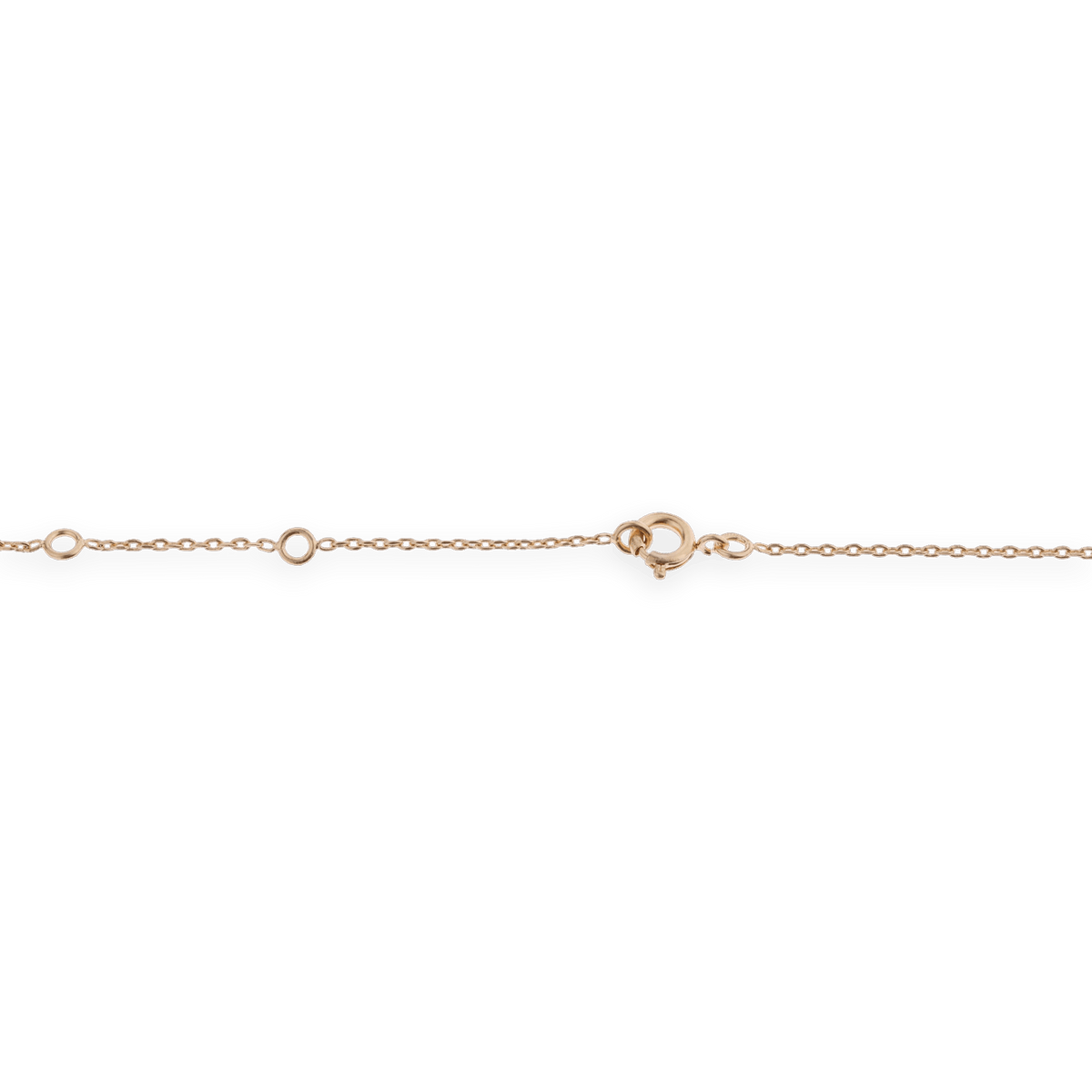 Collier Plaqué Or 1.2mm Anneaux 10 à 15mm 42 à 45cm