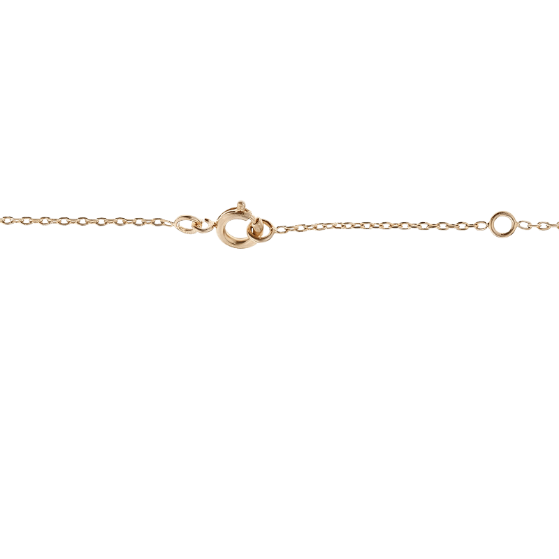 Collier Plaqué Or Zirconium 4mm 4 Griffes 38 à 42cm