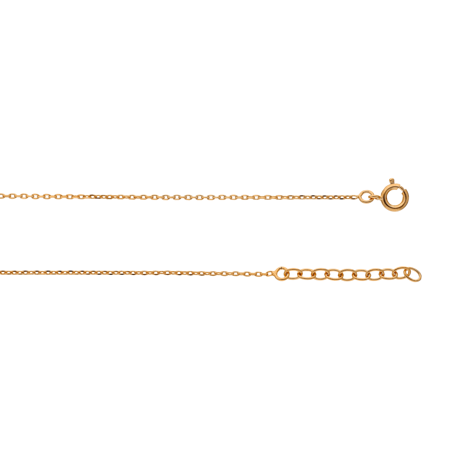 Collier 45 centimètres Plaqué or coeur Oxyde de Zirconium