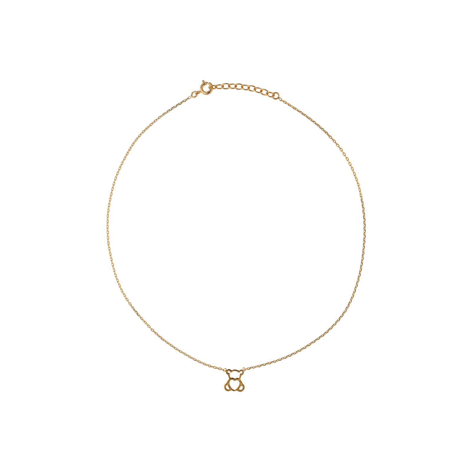 Collier 38cm Plaqué or ourson