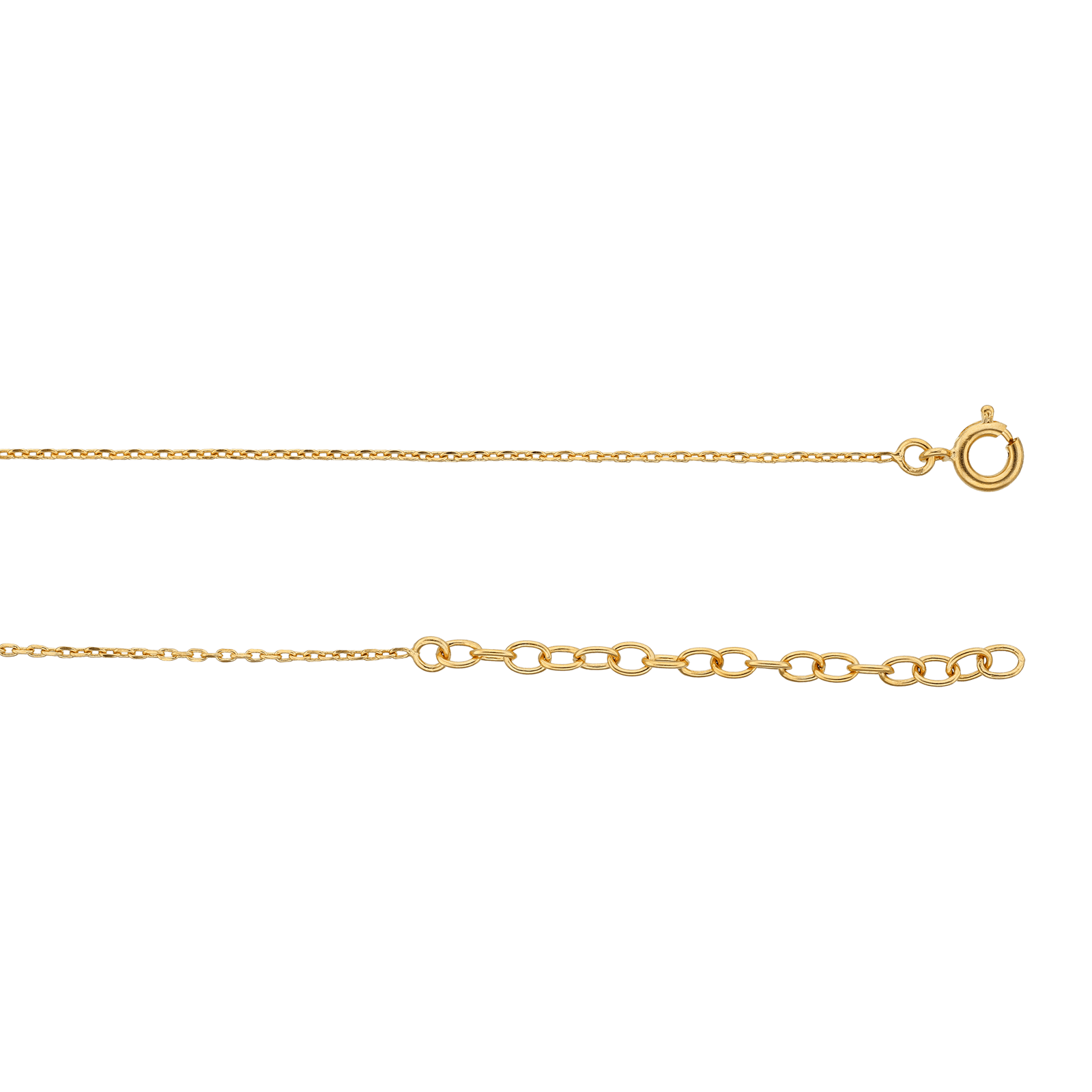 Collier Plaqué or Oursin 7mm Oxyde de Zirconium bleu 40 plus 5 centimètres