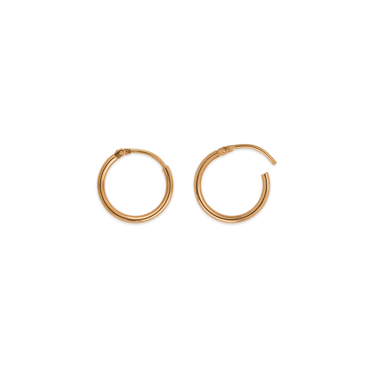 Créoles Or 750 14mm Tube 1.5mm
