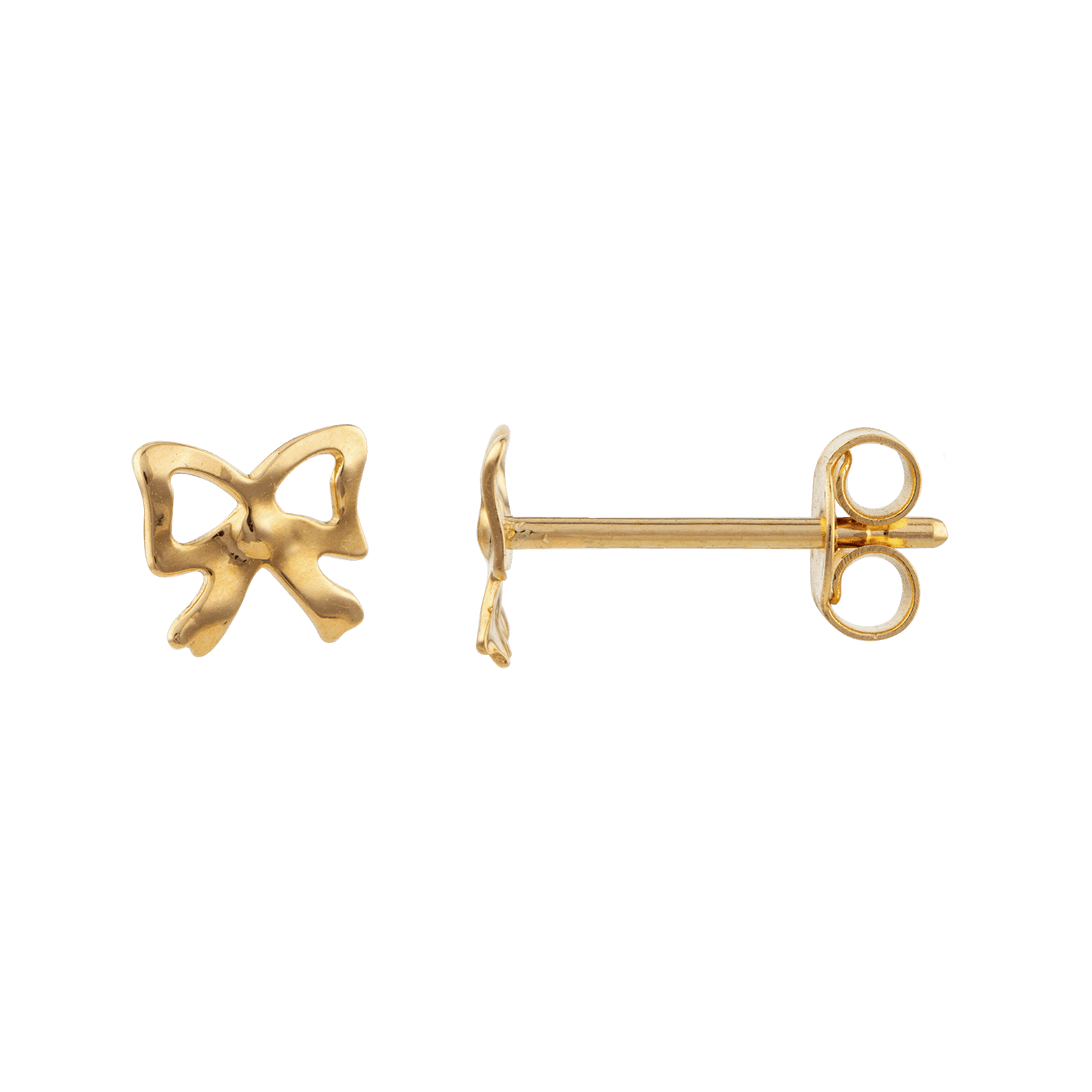 Boucles D'oreilles Or750 Nœud 12*4mm