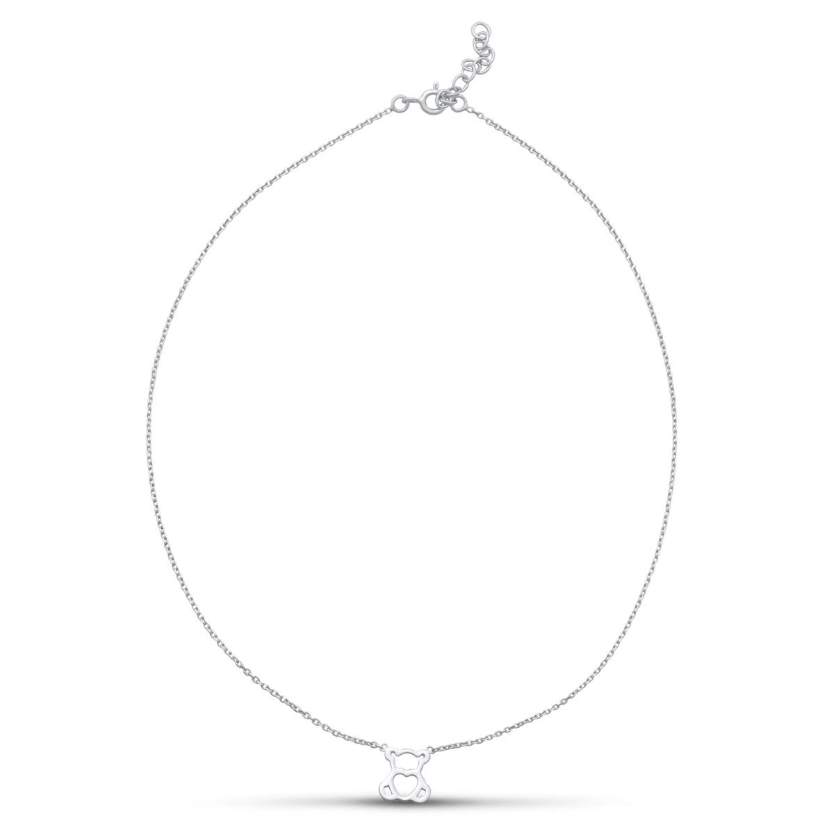 Collier Argent 925 Ourson 9*10mm 35 à 38cm