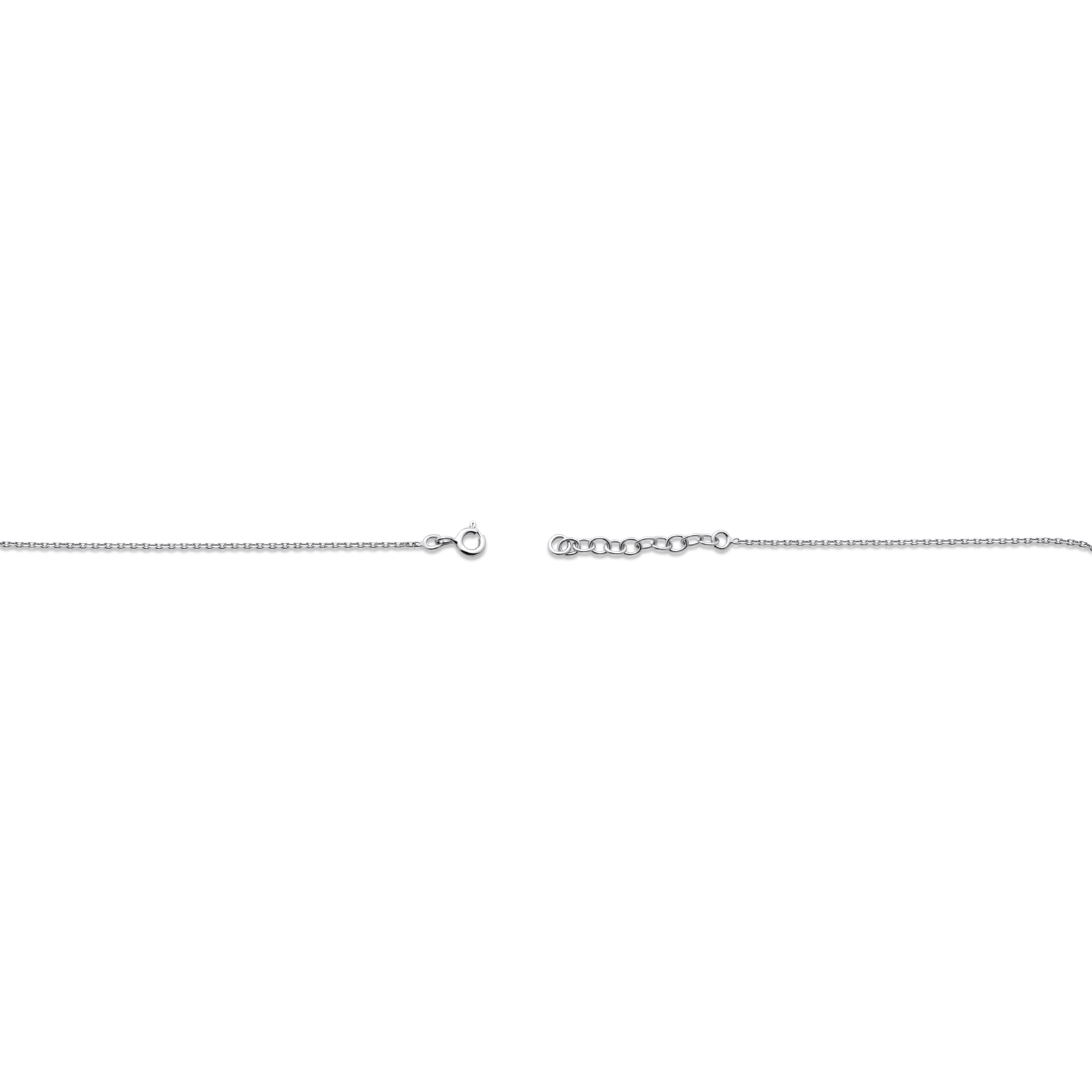 Collier Argent925 Ourson 9*10mm 35A38cm