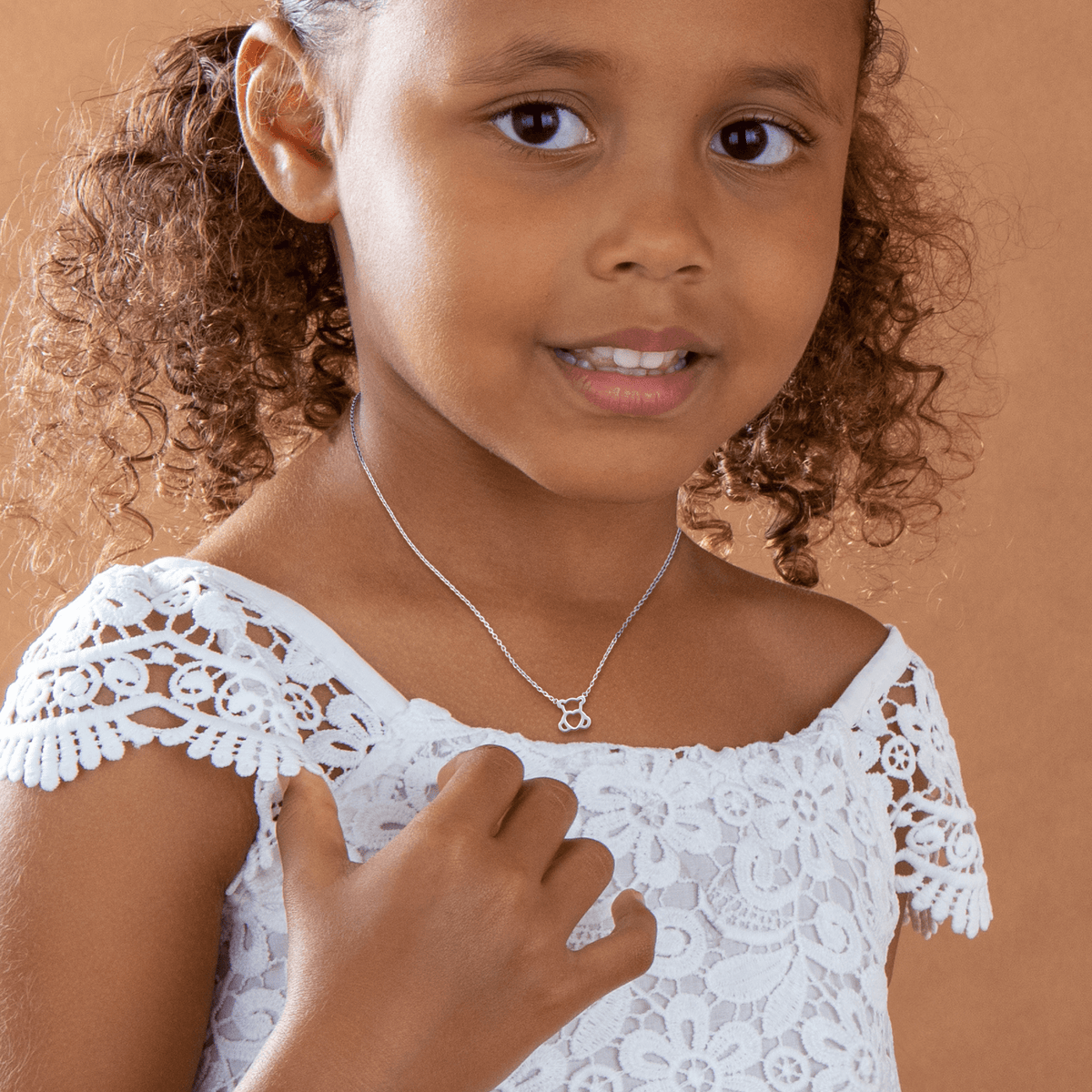 Collier Argent 925 Ourson 9*10mm 35 à 38cm