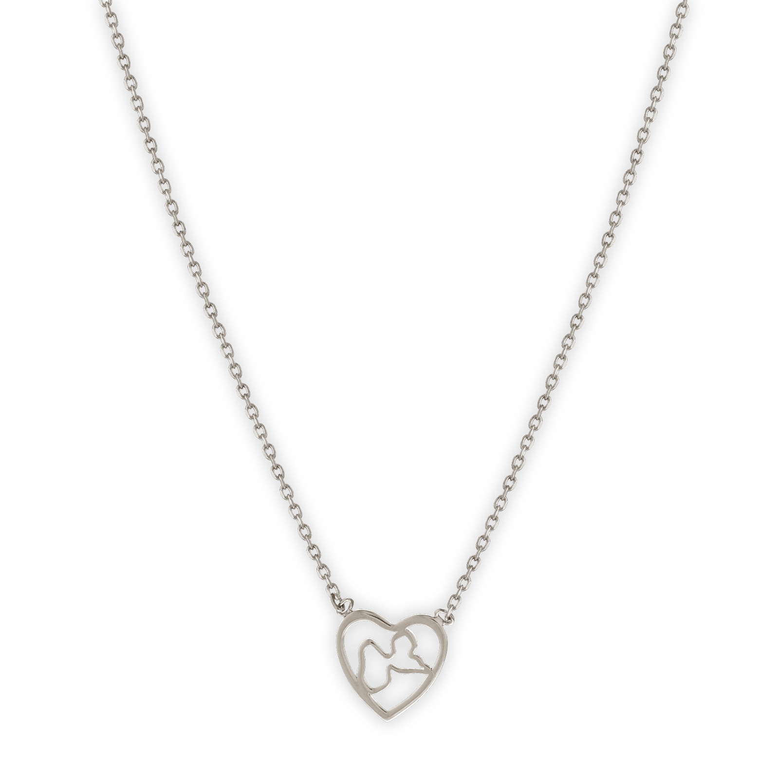 Collier Argent925 Cœur Guadeloupe