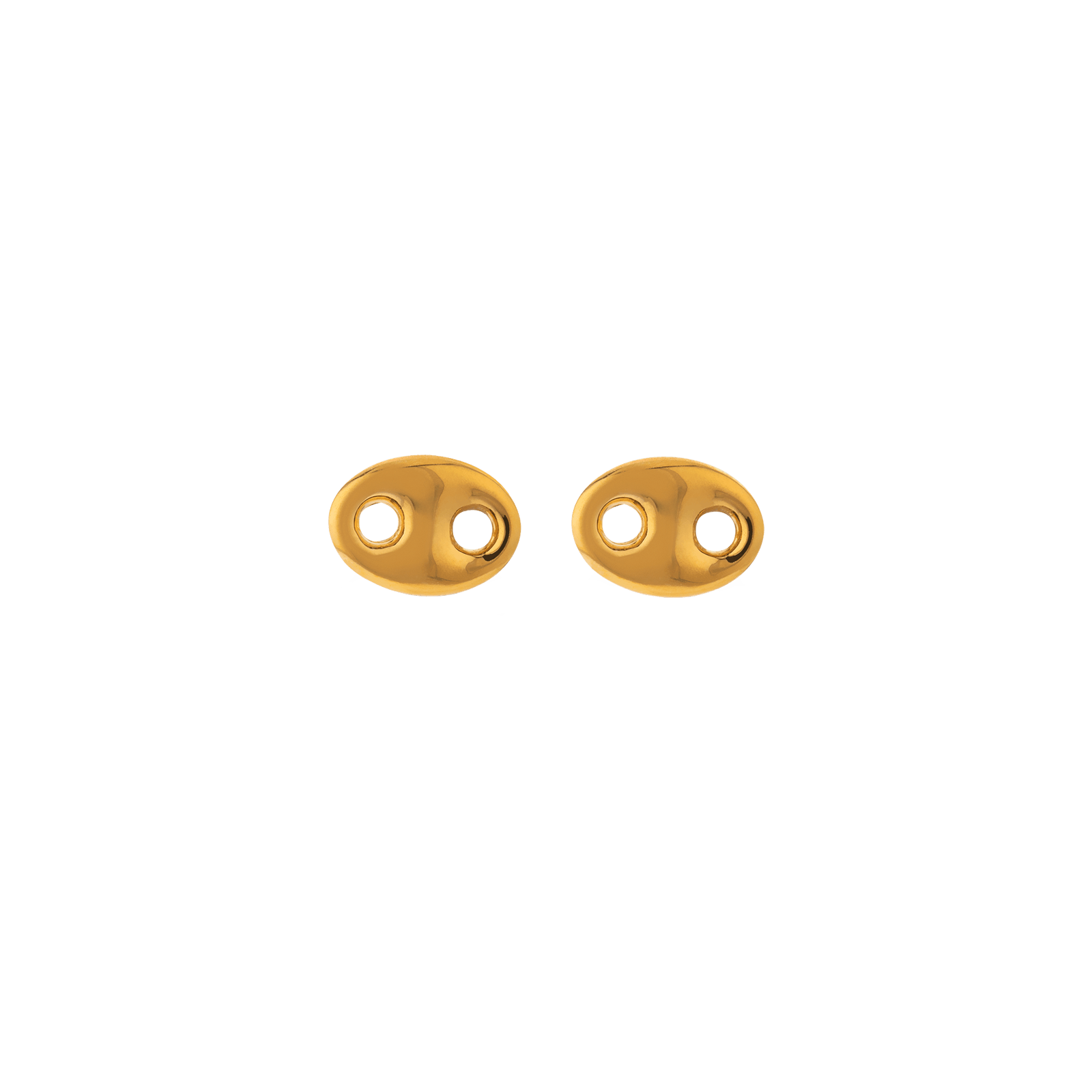 Boucles D'oreilles Or375 Grain de Café 5*7mm