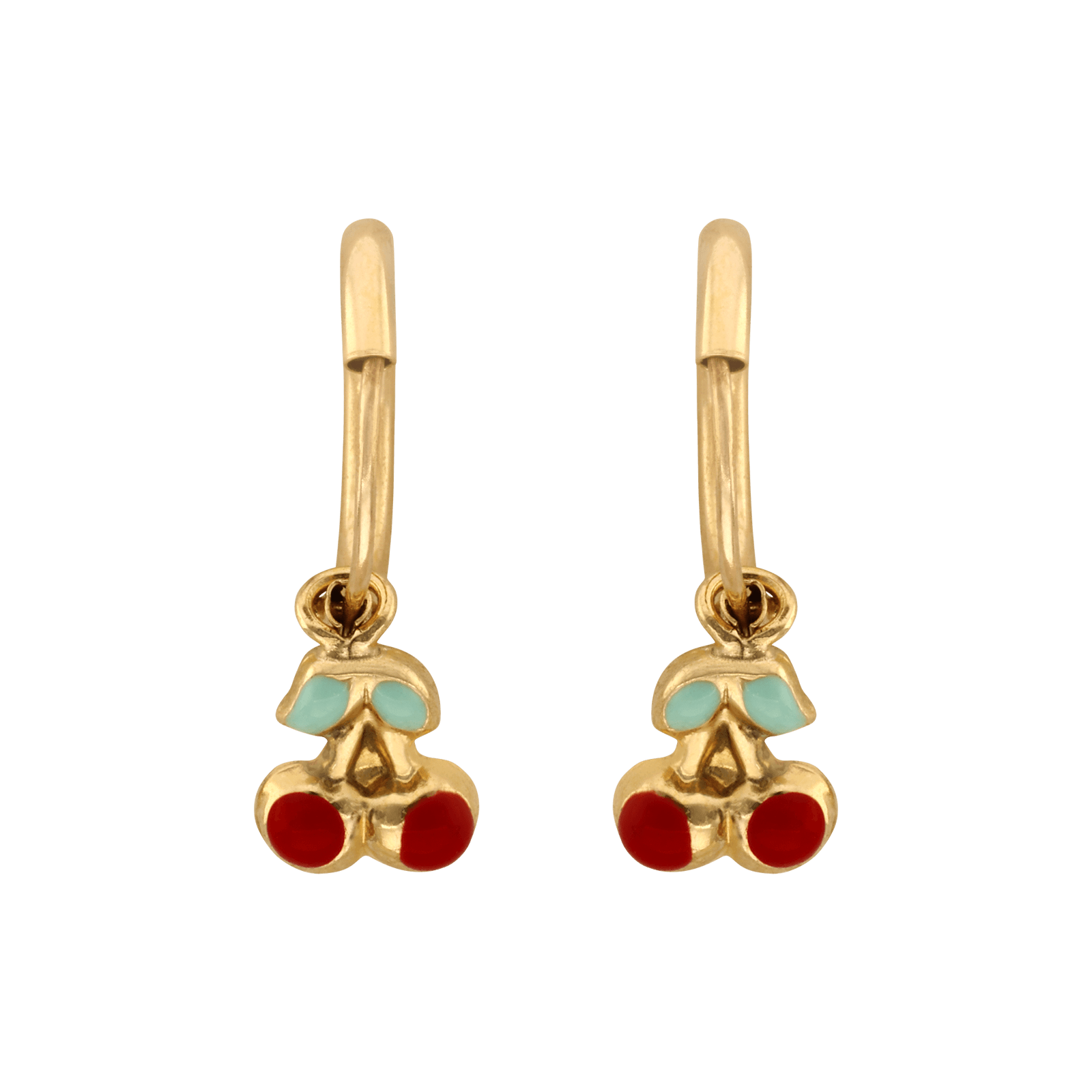Créoles Pendentif cerise