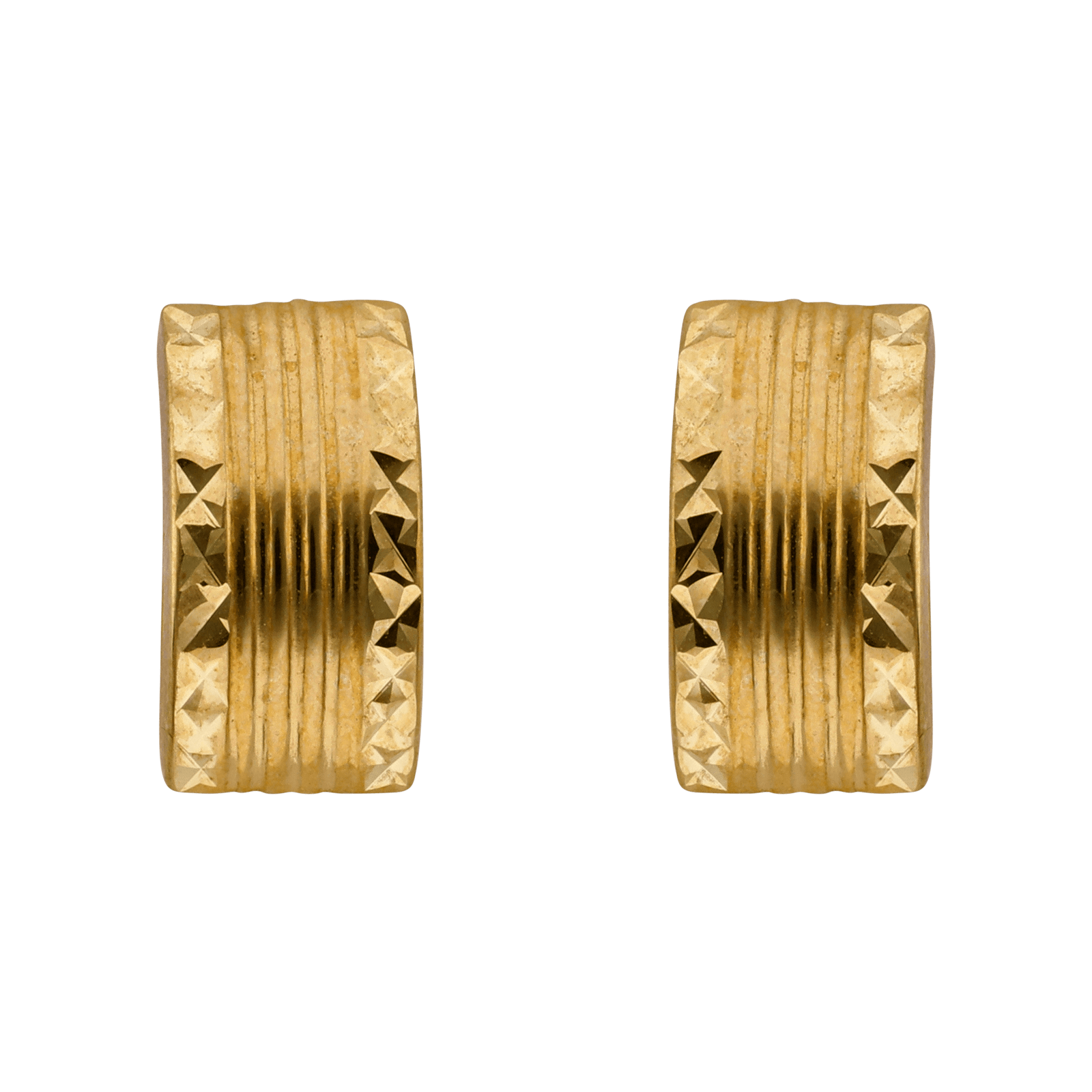 Boucles d'Oreilles bandes lisses brillantes