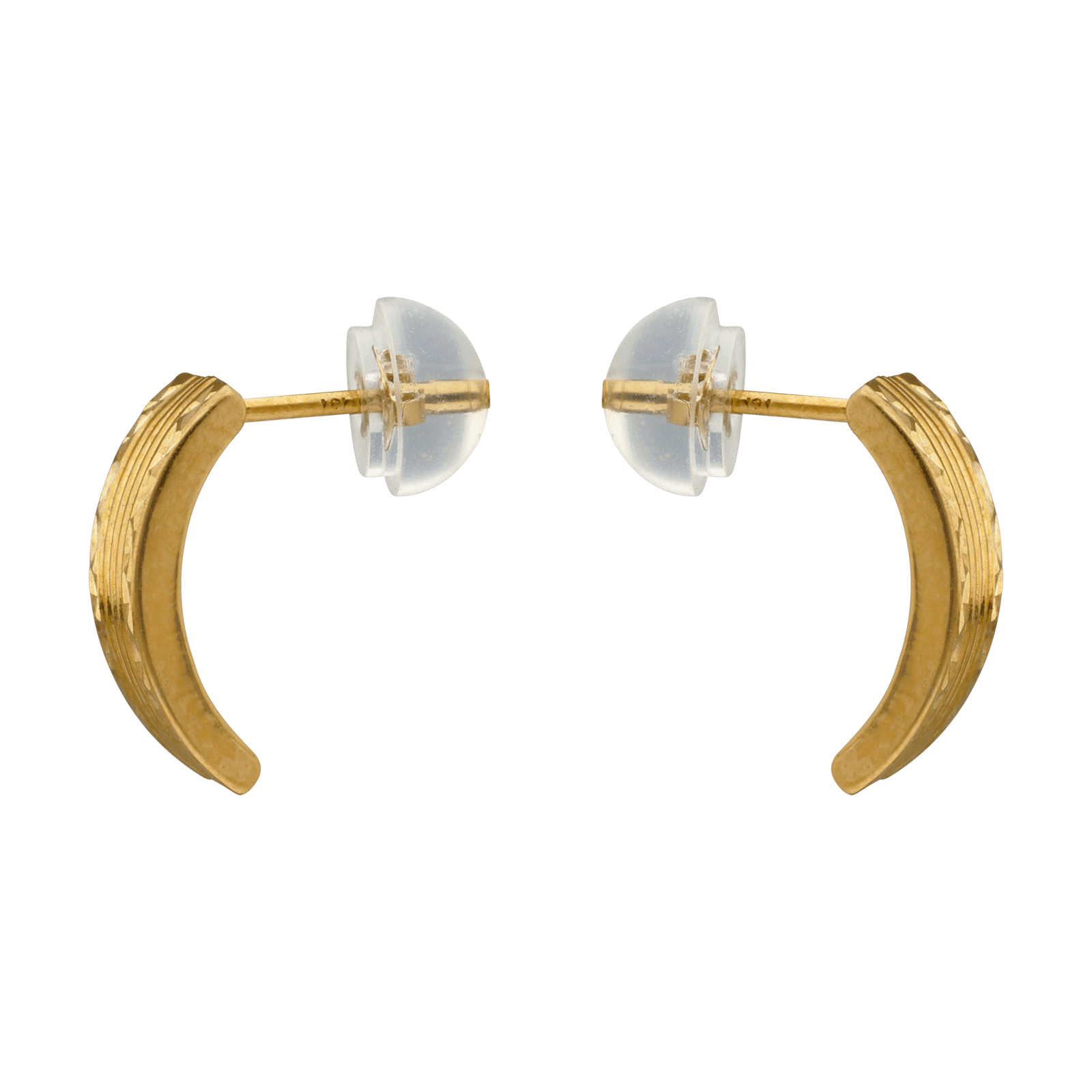 Boucles d'Oreilles bandes lisses brillantes